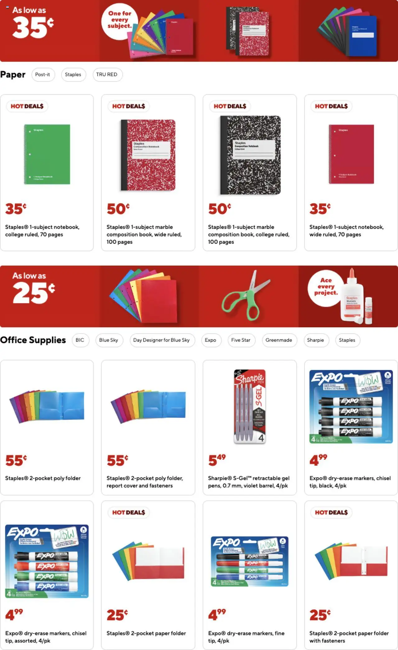 Staples Weekly Ad - valid from 07.09.2025 | Page: 2 | Products: Chisel, Notebook