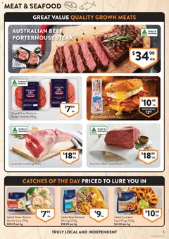 Preview of Foodworks catalogue  - valid from 08.04.2026 | Page: 5 | Products: Beef, Meat, Steak, Seafood