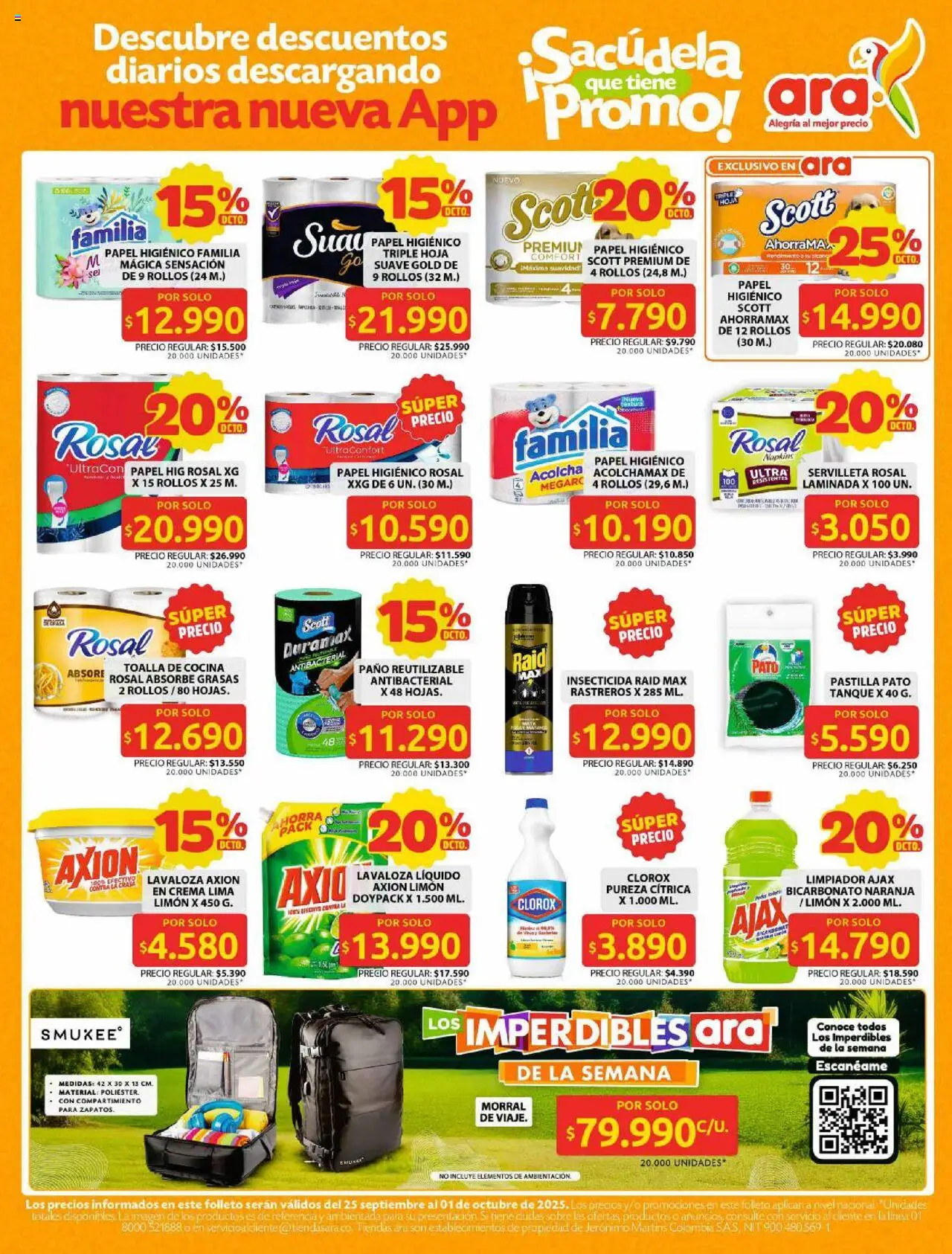 Ara revista - valida desde el 25.09.2025 | Página: 13 | Productos: Crema, Cocina, Sobre, Morral