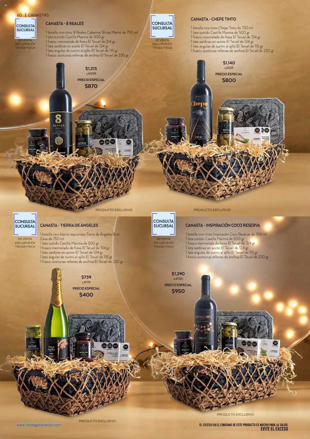 Nuevas ofertas de Bodegas Alianza válidas en toda la República Mexicana desde el 01.10.2025. ¡Encuentra las mejores ofertas en Bodegas Alianza - Catálogo Cava Morada! | Página: 62 | Productos: Mermelada, Cava, Vino, Canasta