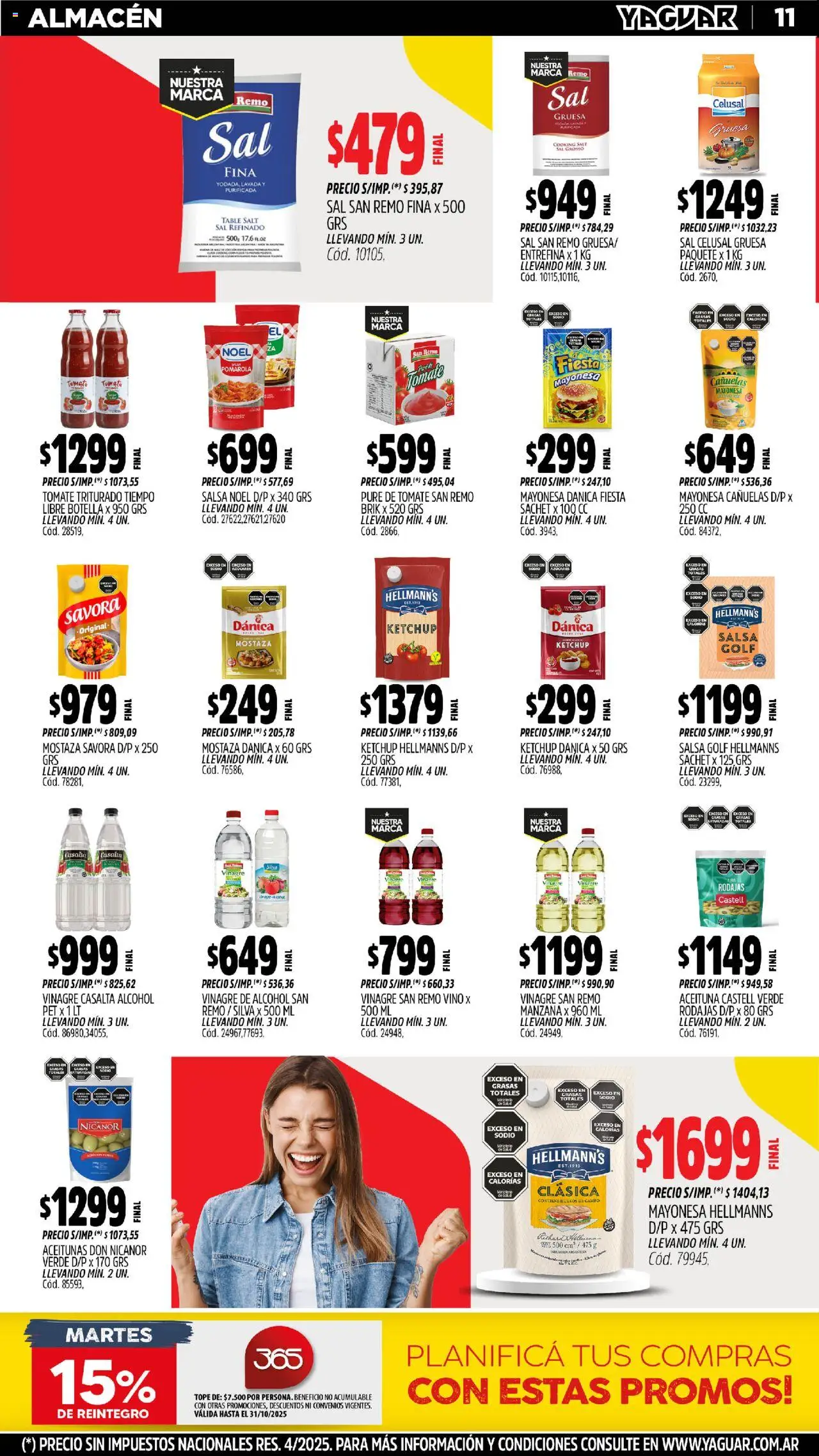 Yaguar - Parque Chacabuco │ válido desde el 20.10.2025 | Página: 11 | Productos: Botella, Manzana, Huevos, Vino