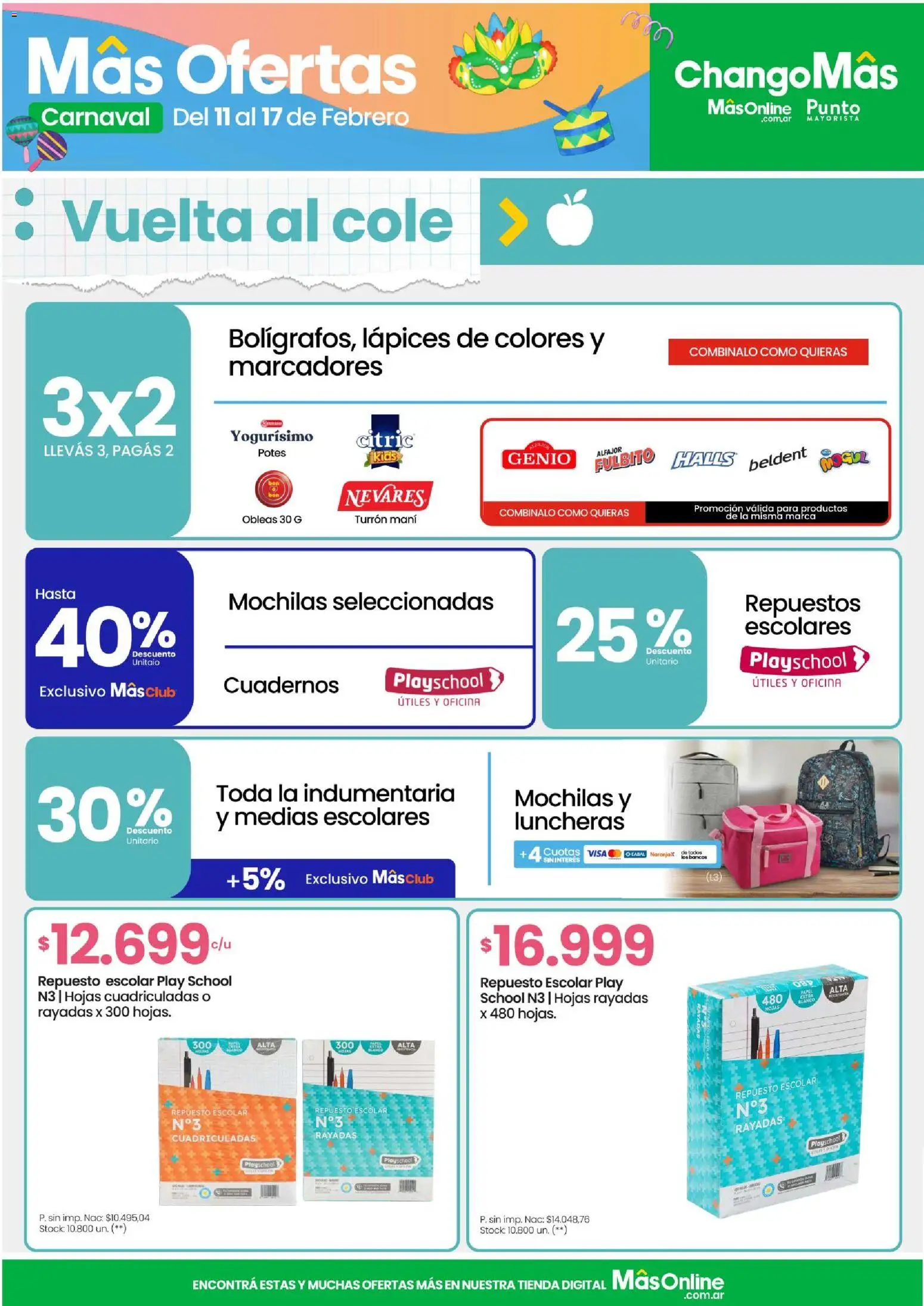 Changomas ofertas │ válido desde el 11.02.2026 | Página: 10 | Productos: Mani, Medias, Turrón