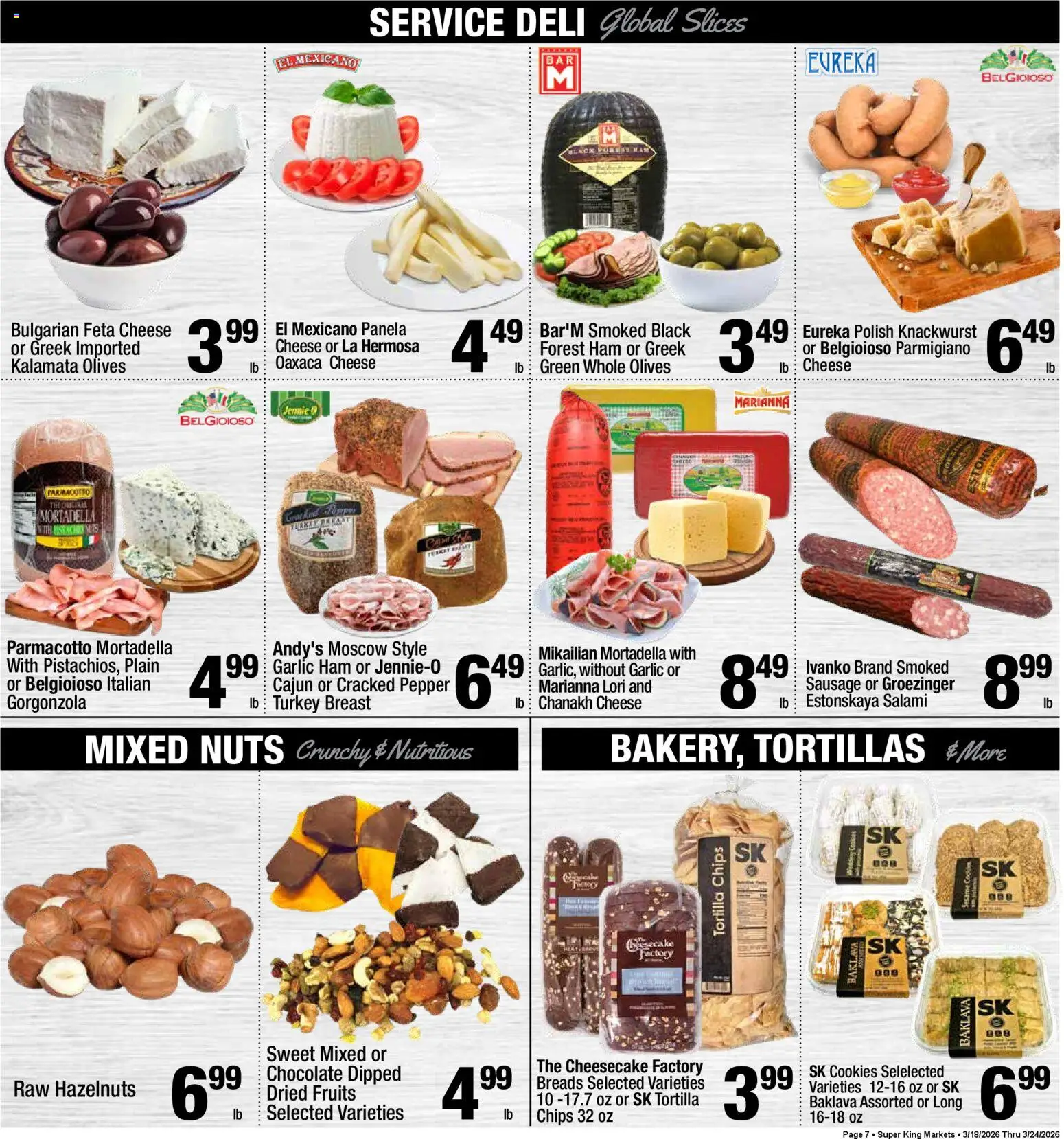 Super King Weekly Ad - valid from 18.03.2026 | Page: 8 | Products: Chocolate, Nuts, Cookies, Garlic