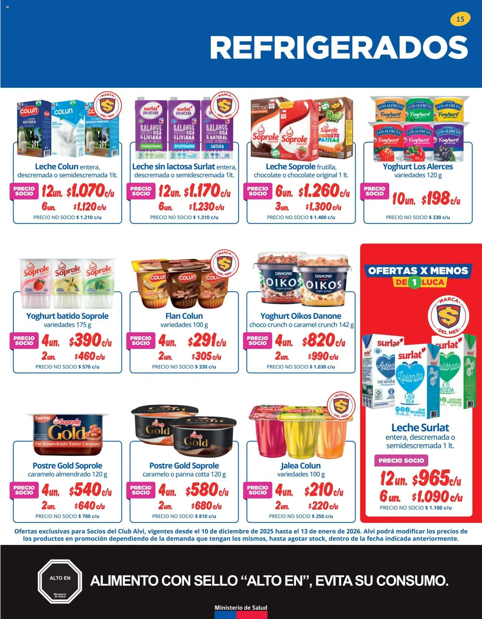 Alvi catálogo │ válido desde el 10.12.2025 | Página: 15 | Productos: Leche, Chocolate
