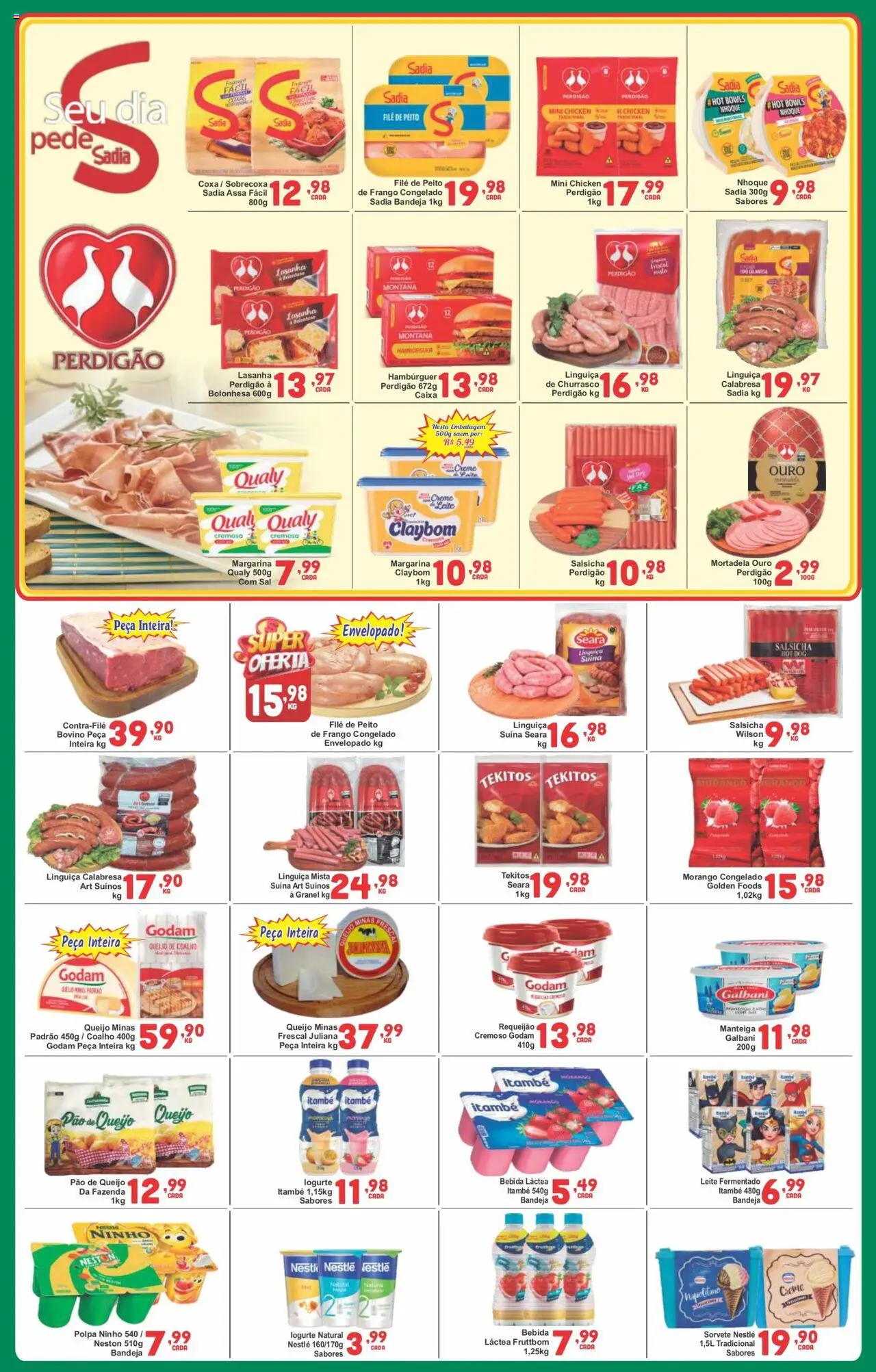 Rede Super Compras Folheto - válido de 18.08.2025 | Página: 3 | Produtos: Salsicha, Manteiga, Hambúrguer, Pão de queijo