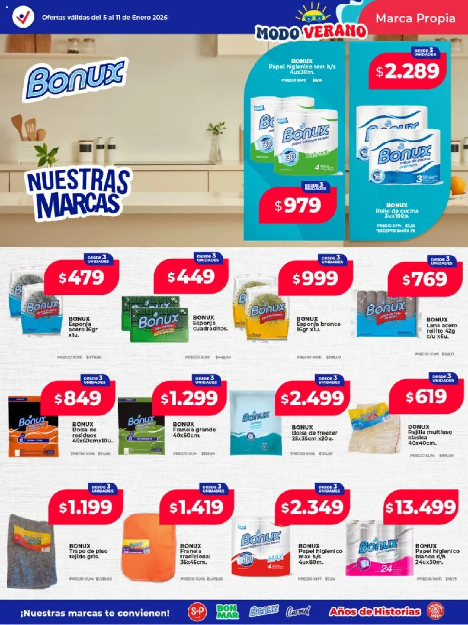 Vital - Especial nuestras marcas │ válido desde el 05.01.2026 | Página: 2 | Productos: Trapo de piso, Papel higiénico, Rejilla, Té
