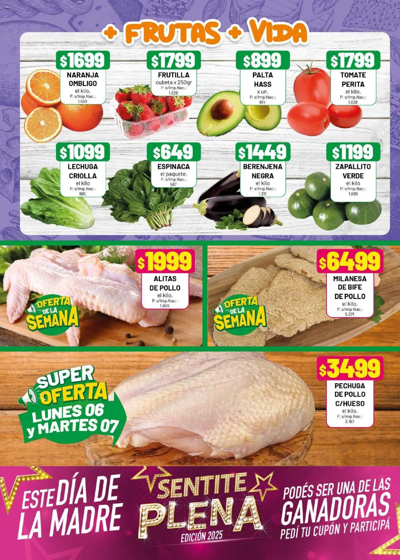 Almacor catálogo │ válido desde el 02.10.2025 | Página: 3 | Productos: Milanesa, Berenjena, Lechuga, Espinaca