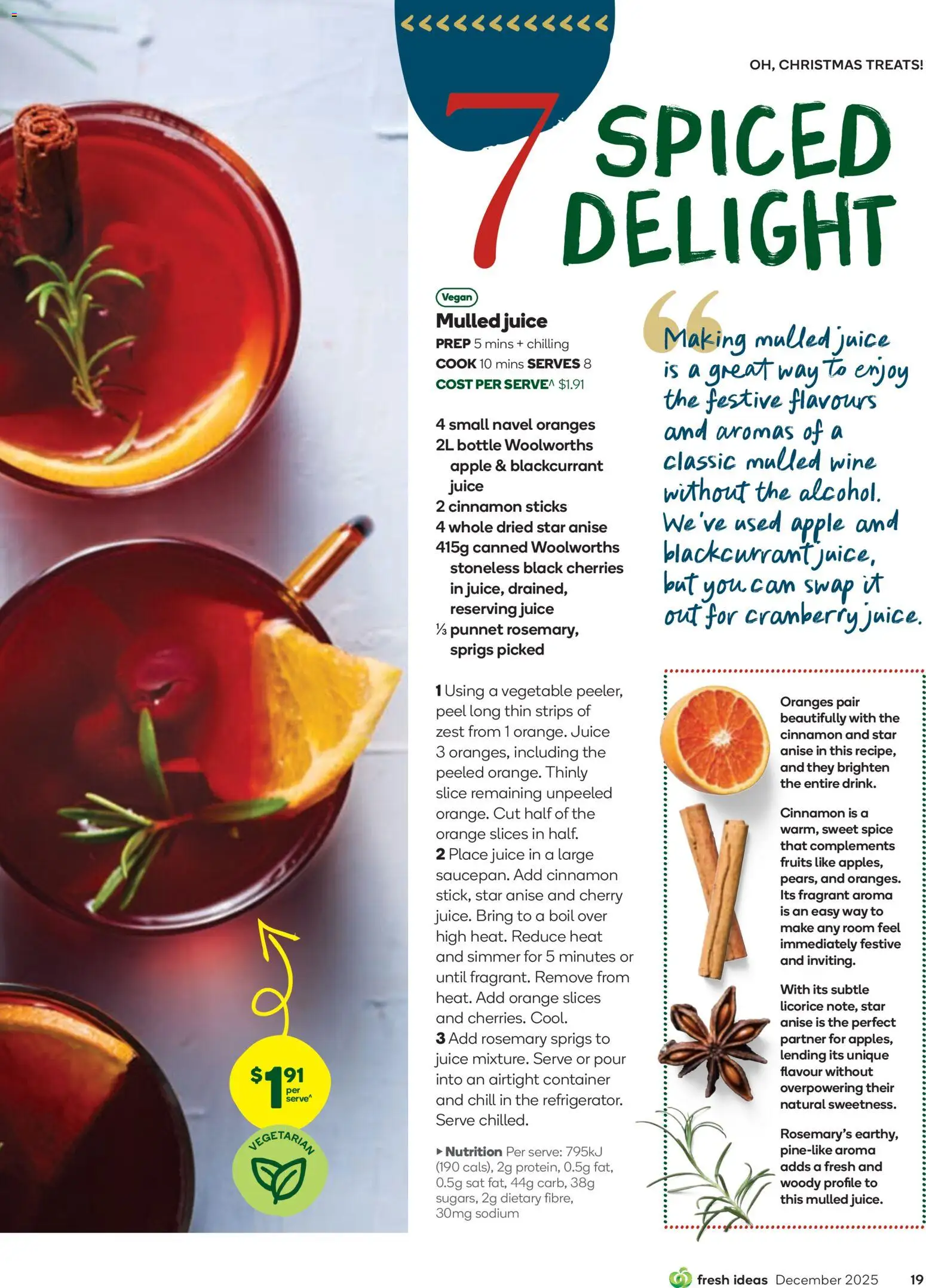 Woolworths catalogue - valid from 01.12.2025 | Page: 19 | Products: Cherries, Juice, Peel, Wine