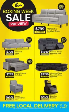 Preview of Leon's weekly flyer / circulaire from shop Leon's valid from 18.12.2025