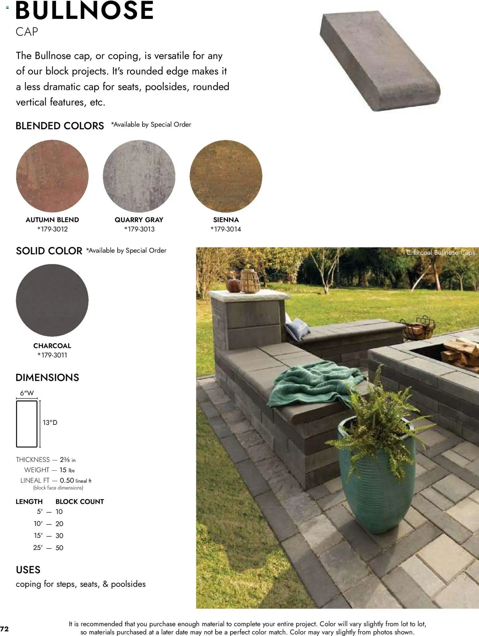 Menards Landscape Catalog - valid from 02.04.2026 | Page: 72 | Products: Cap, Date, Weight