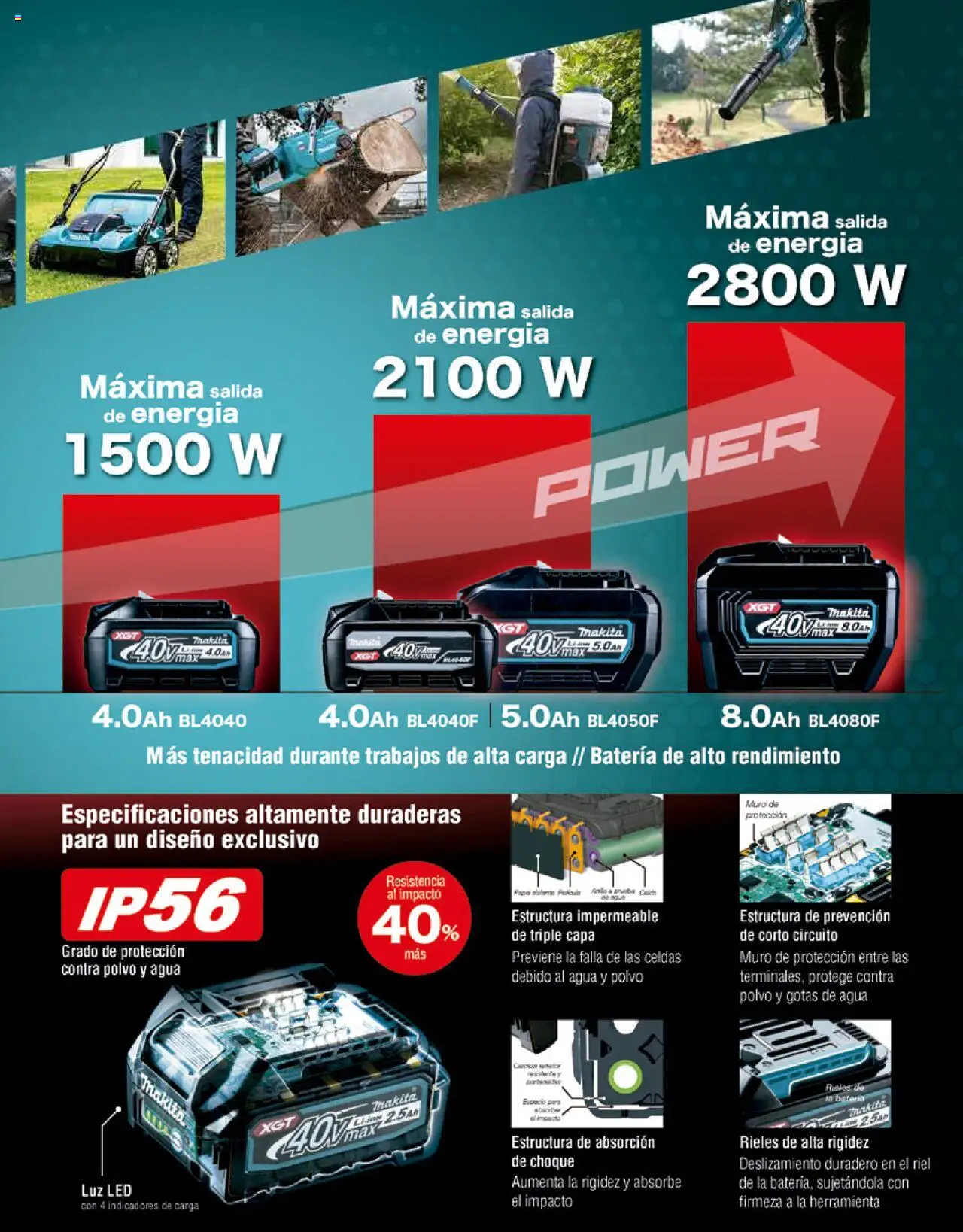 Nuevas ofertas de Makita válidas en toda la República Mexicana desde el 07.10.2024. ¡Encuentra las mejores ofertas en Makita catálogo Ope! | Página: 11 | Productos: Agua, Riel, Batería, Polvo