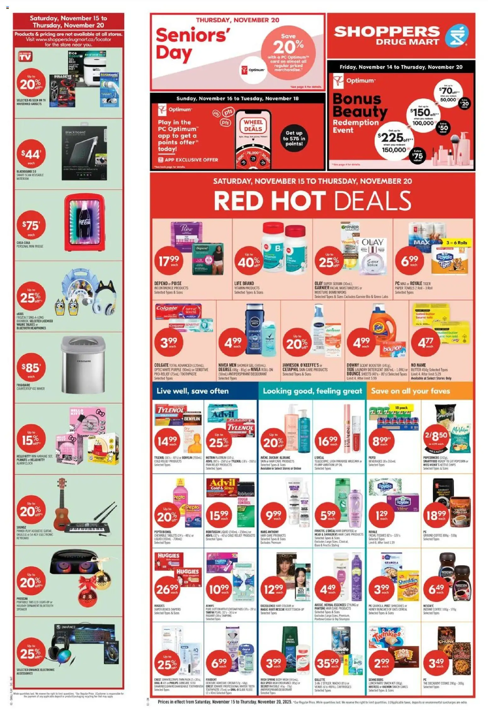 Shoppers flyer valid from 15.11.2025 | Page: 3 | Products: PC, Tv, Speaker, Detergent