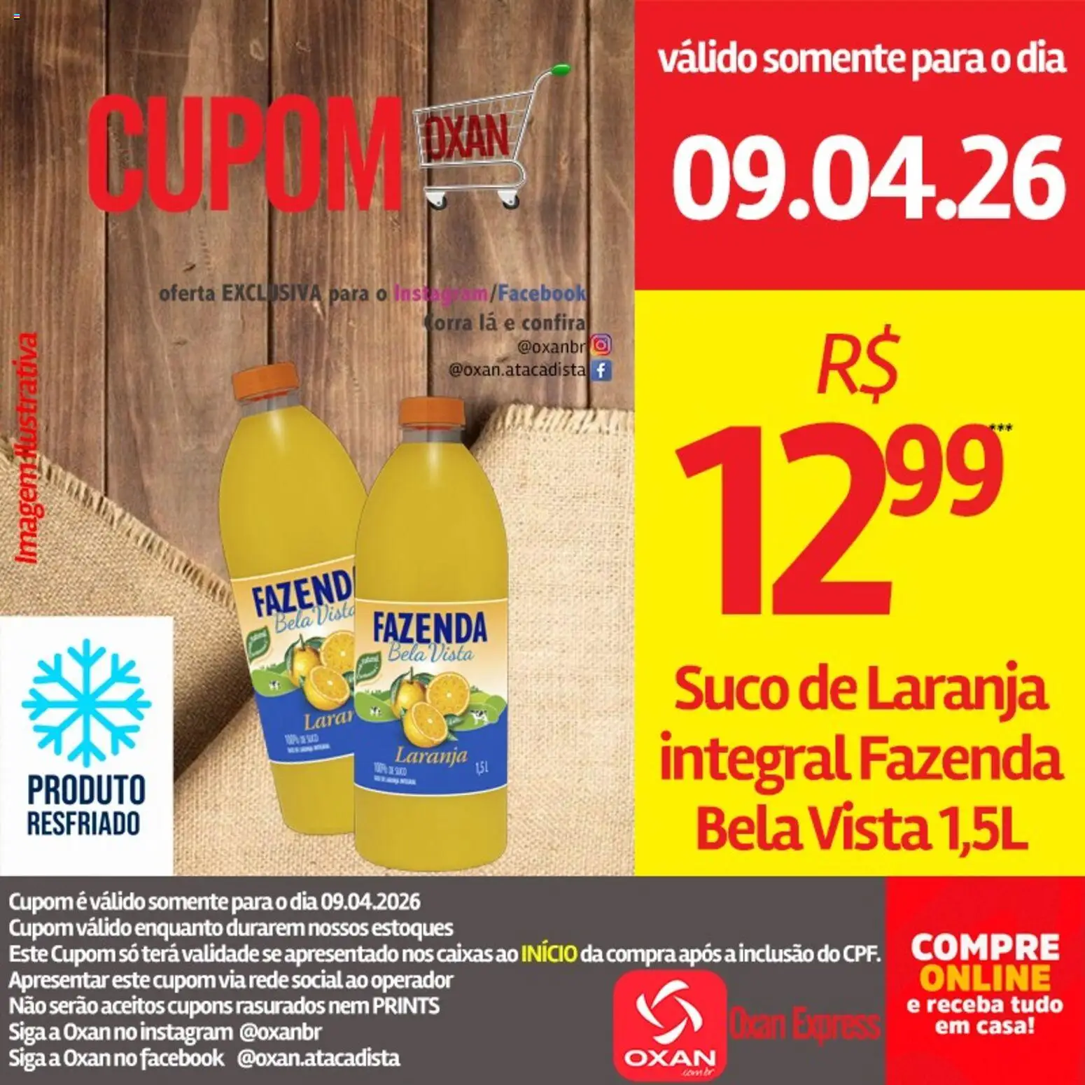 Oxan Atacadista Folheto - válido de 09.04.2026 | Página: 11 | Produtos: Suco