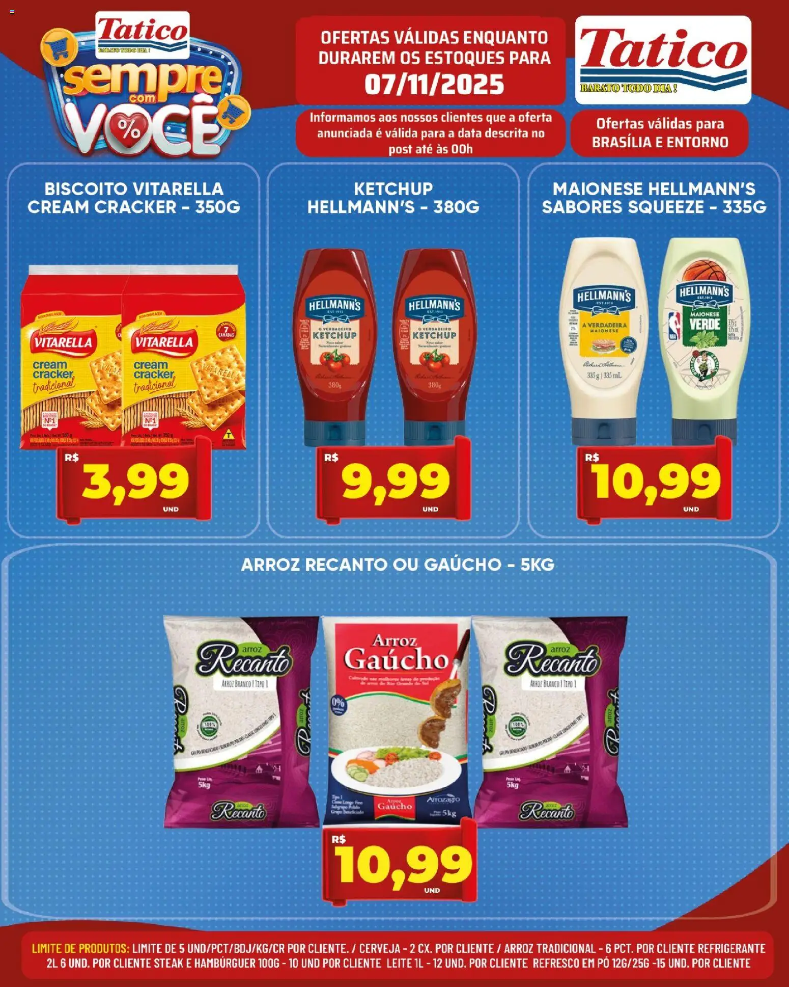 Tatico Folheto - válido de 07.11.2025 | Página: 5 | Produtos: Pó, Leite, Hambúrguer, Refrigerante