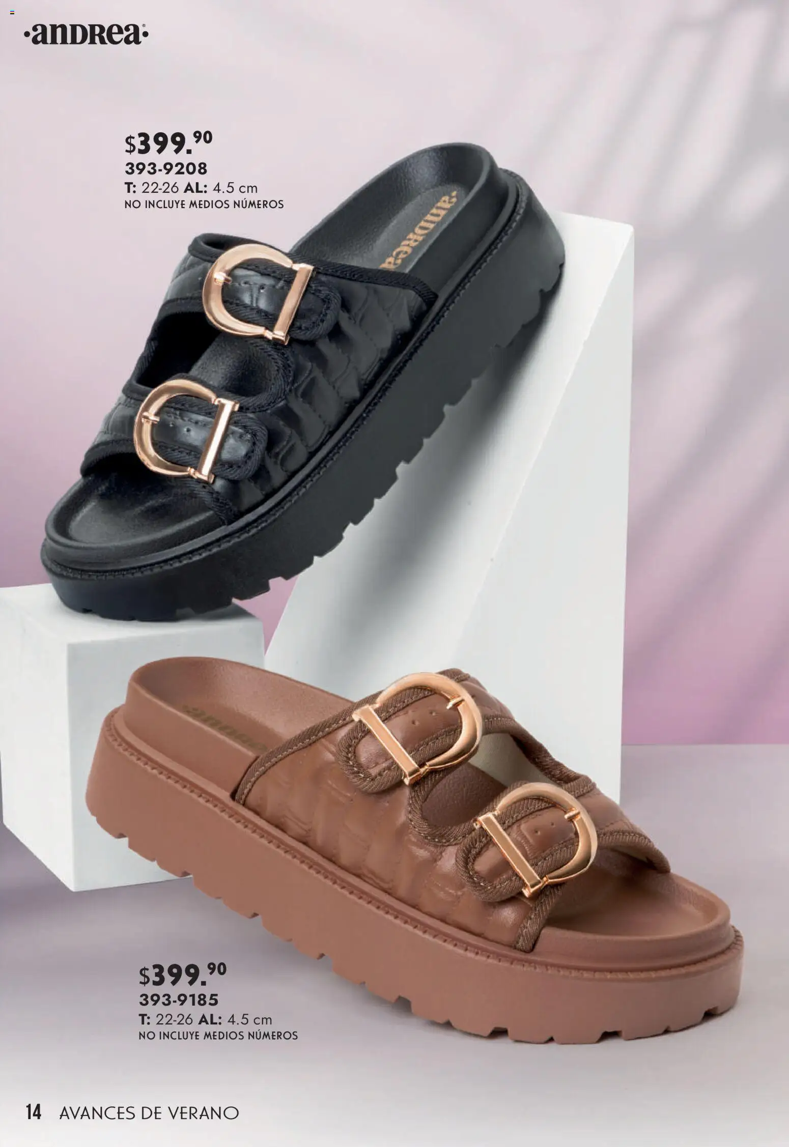 Nuevas ofertas de Andrea válidas en toda la República Mexicana desde el 22.03.2026. ¡Encuentra las mejores ofertas en Andrea catálogo Avances de Verano! | Página: 14