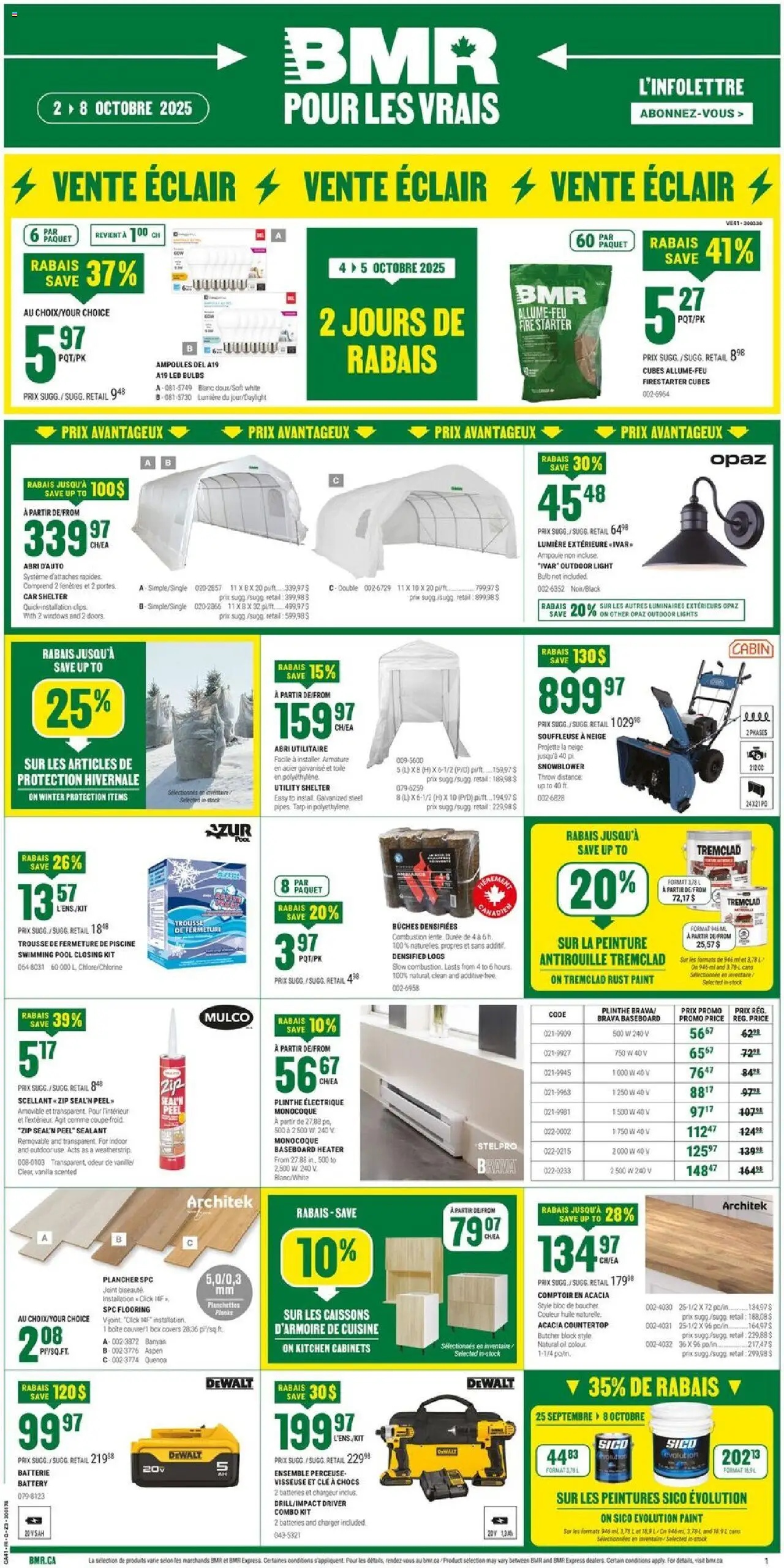 BMR flyer valid from 02.10.2025 | Page: 1 | Products: Box, Battery, Oil