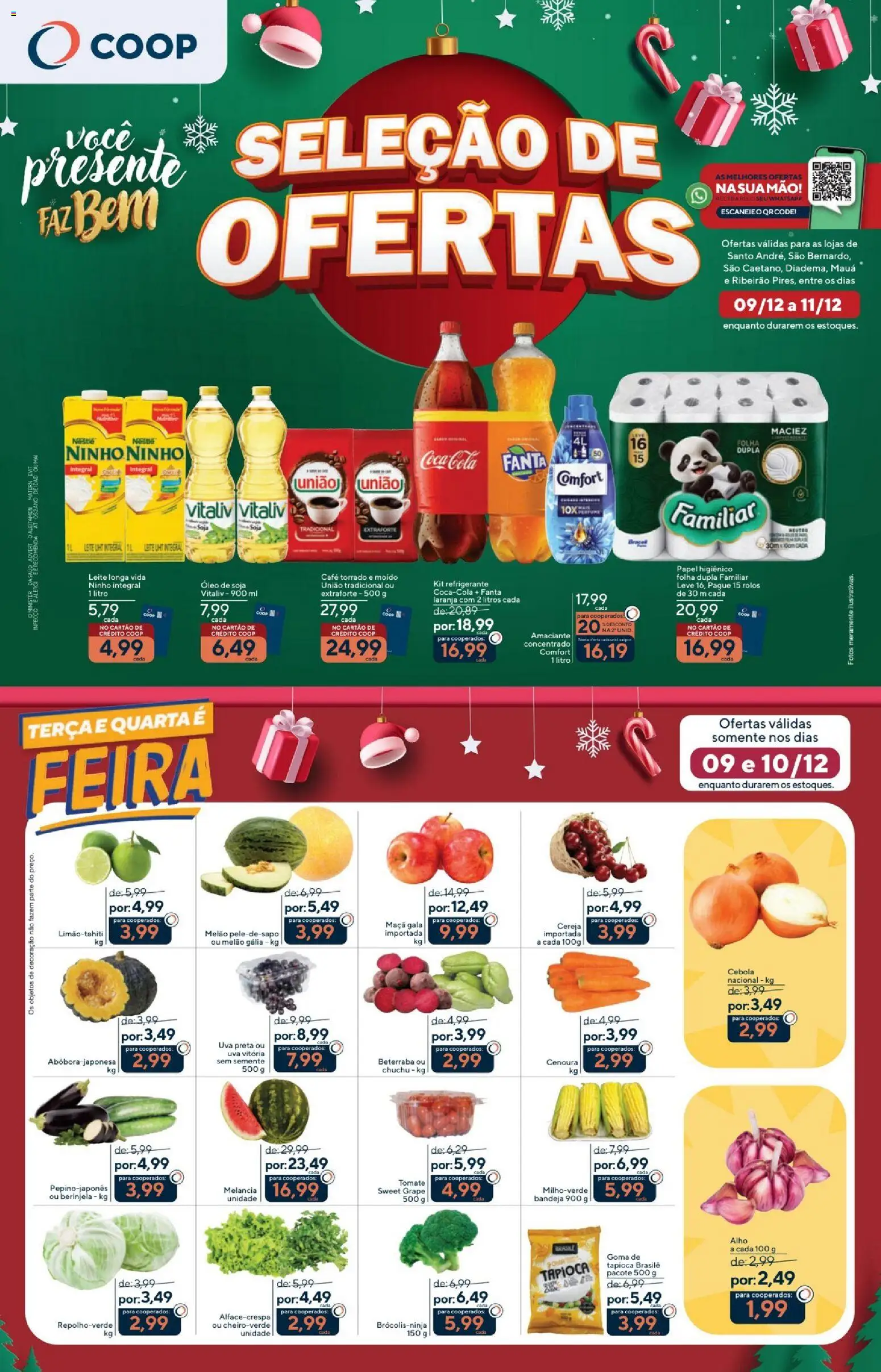 Coop Folheto - válido de 09.12.2025 | Página: 1 | Produtos: Tapioca, Bandeja, Papel higiênico, Soja