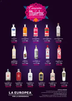 Vista previa de La Europea catálogo Campaña de Muertos, nuevo folleto de la tienda, válido en México a partir del 27.10.2025