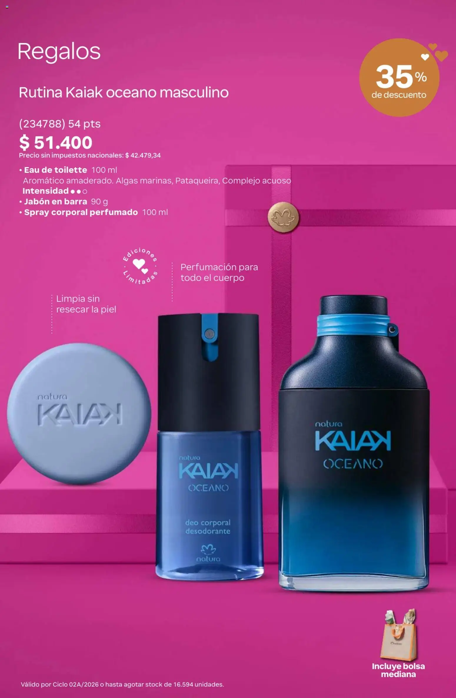 Catálogo Natura Ciclo 1/2026 │ válido desde el 06.01.2026 | Página: 11 | Productos: Bolsa, Eau de toilette, Jabón, Desodorante