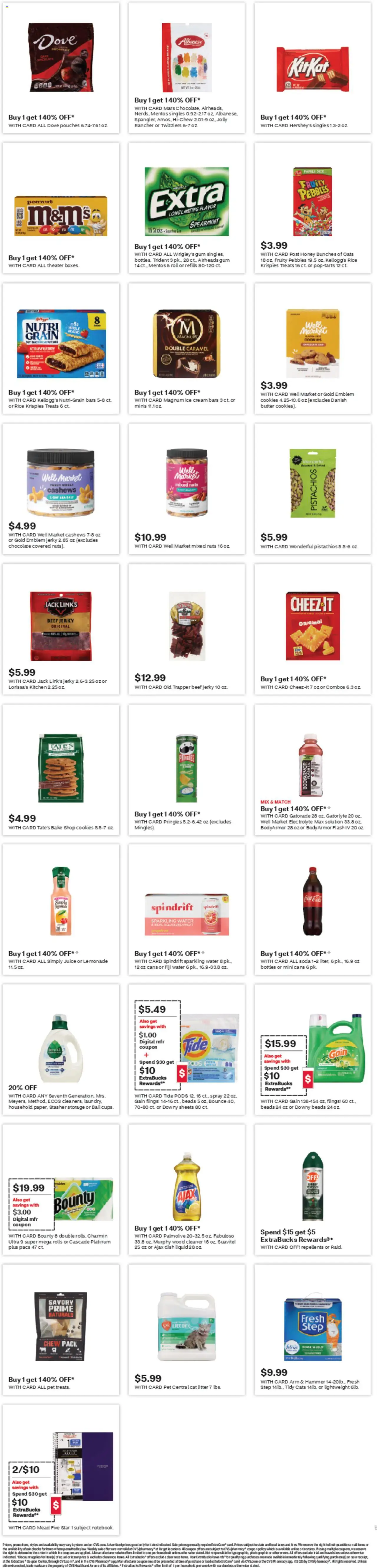 CVS Pharmacy Weekly Ad - WA - valid from 17.08.2025 | Page: 15 | Products: Hammer, Butter, Chocolate, Water