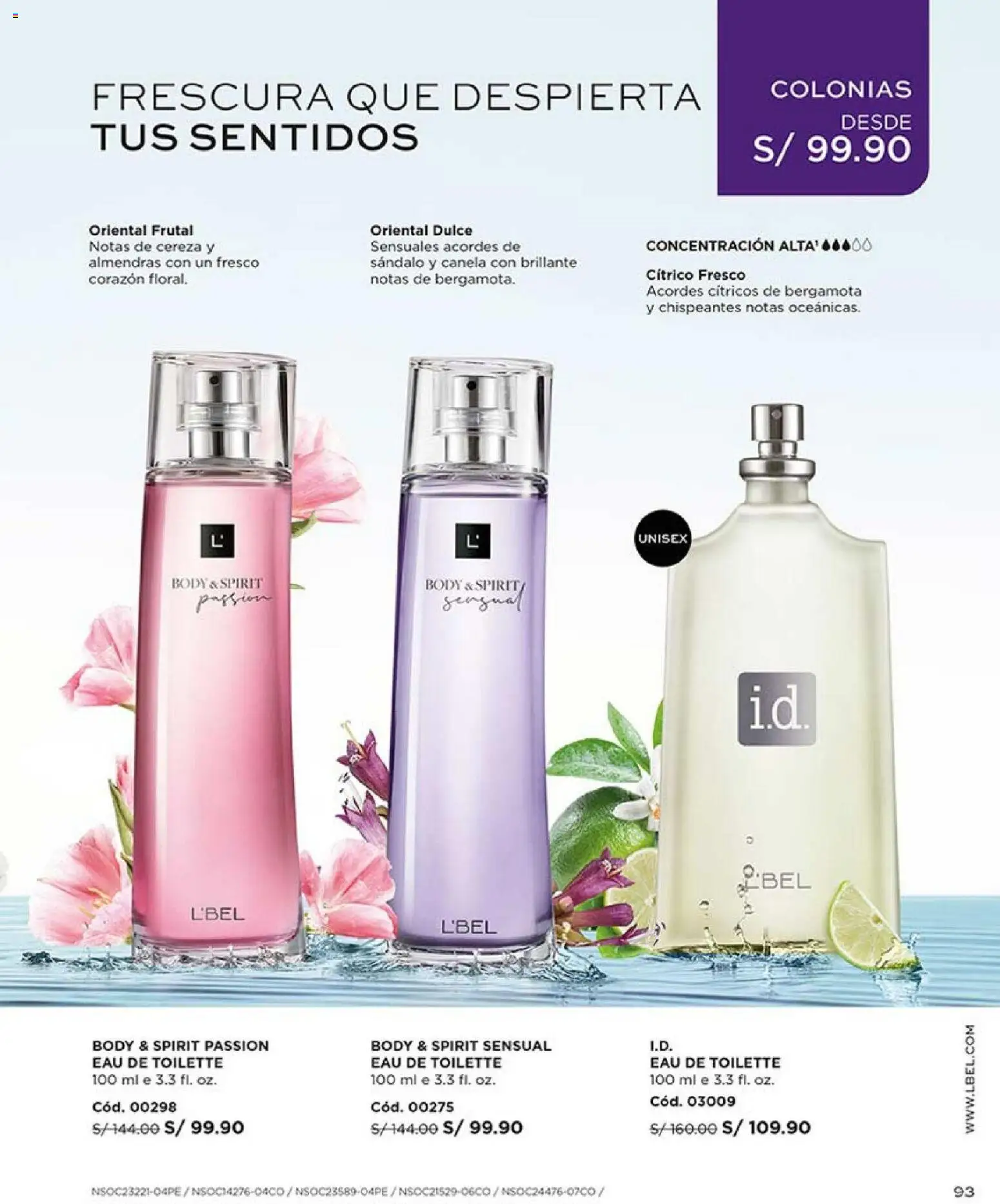 Catálogo L'Bel válido desde 31.01.2026 | Página: 97 | Productos: Almendras, EAU de Toilette
