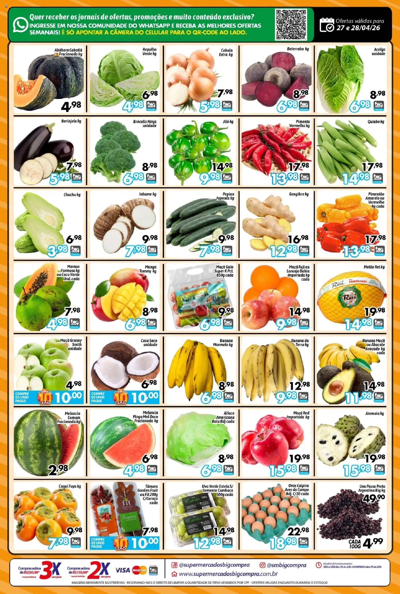 Big Compra Folheto - válido de 27.04.2026 | Página: 2 | Produtos: Coco, Melão, Beterraba, Brócolis