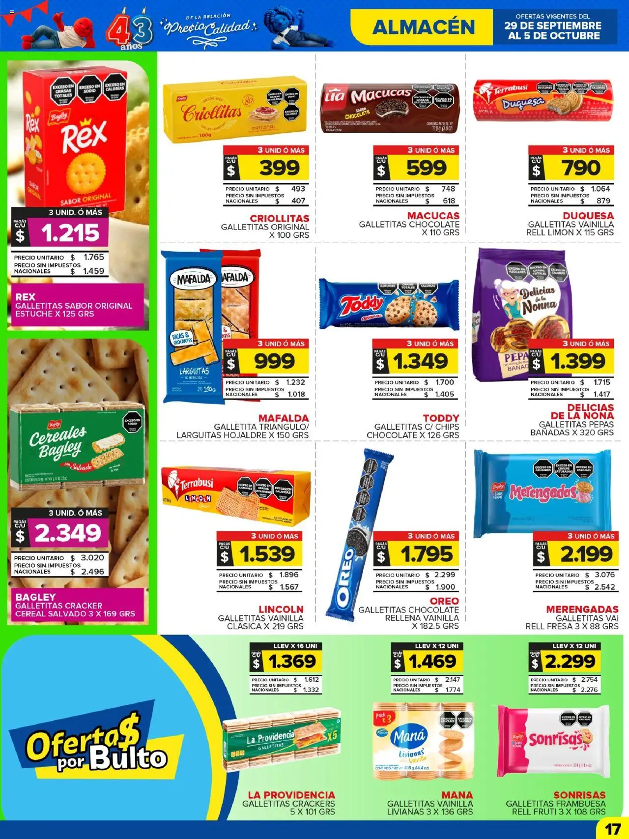 Carrefour Maxi catálogo │ válido desde el 30.09.2025 | Página: 17 | Productos: Galletitas, Estuche, Chocolate, Cereales