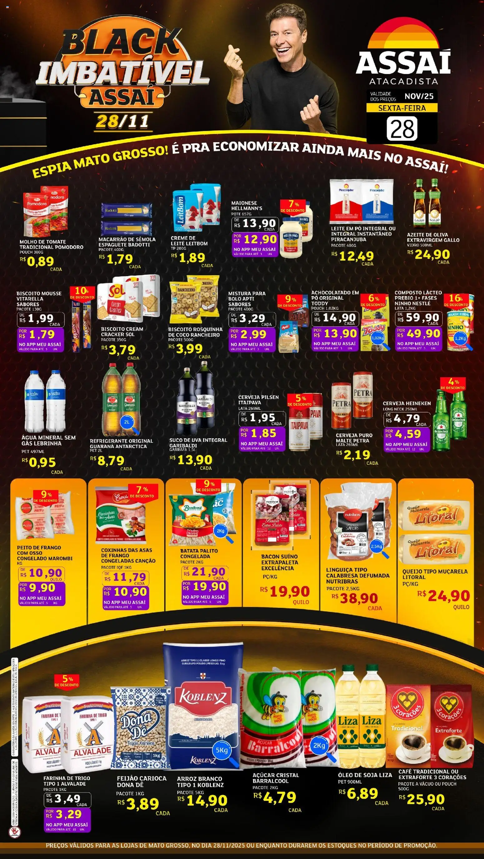 Assaí Atacadista Folheto - válido de 28.11.2025 | Página: 1 | Produtos: Pó, Achocolatado, Leite, Peito de frango