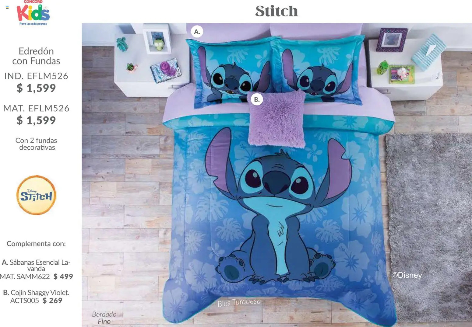 Nuevas ofertas de Colchas Concord válidas en toda la República Mexicana desde el 01.02.2026. ¡Encuentra las mejores ofertas en Colchas Concord catálogo Kids! | Página: 11 | Productos: Sabanas