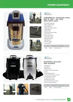 Preview of Clark Rubber Catalogue  - valid from 05.05.2025 | Page: 45 | Products: Cloth, Water, Domestic, Bag