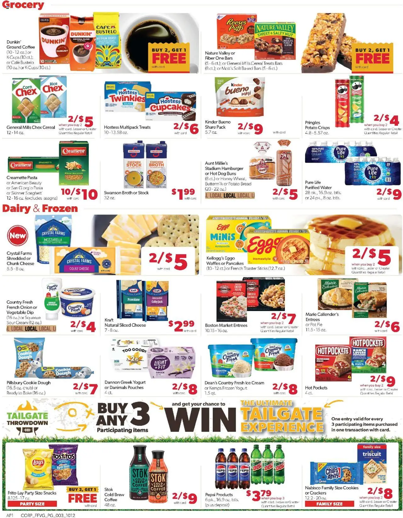 Family Fare Weekly Ad - MI - valid from 12.10.2025 | Page: 3 | Products: Toaster, Bread, Coffee, Ice cream