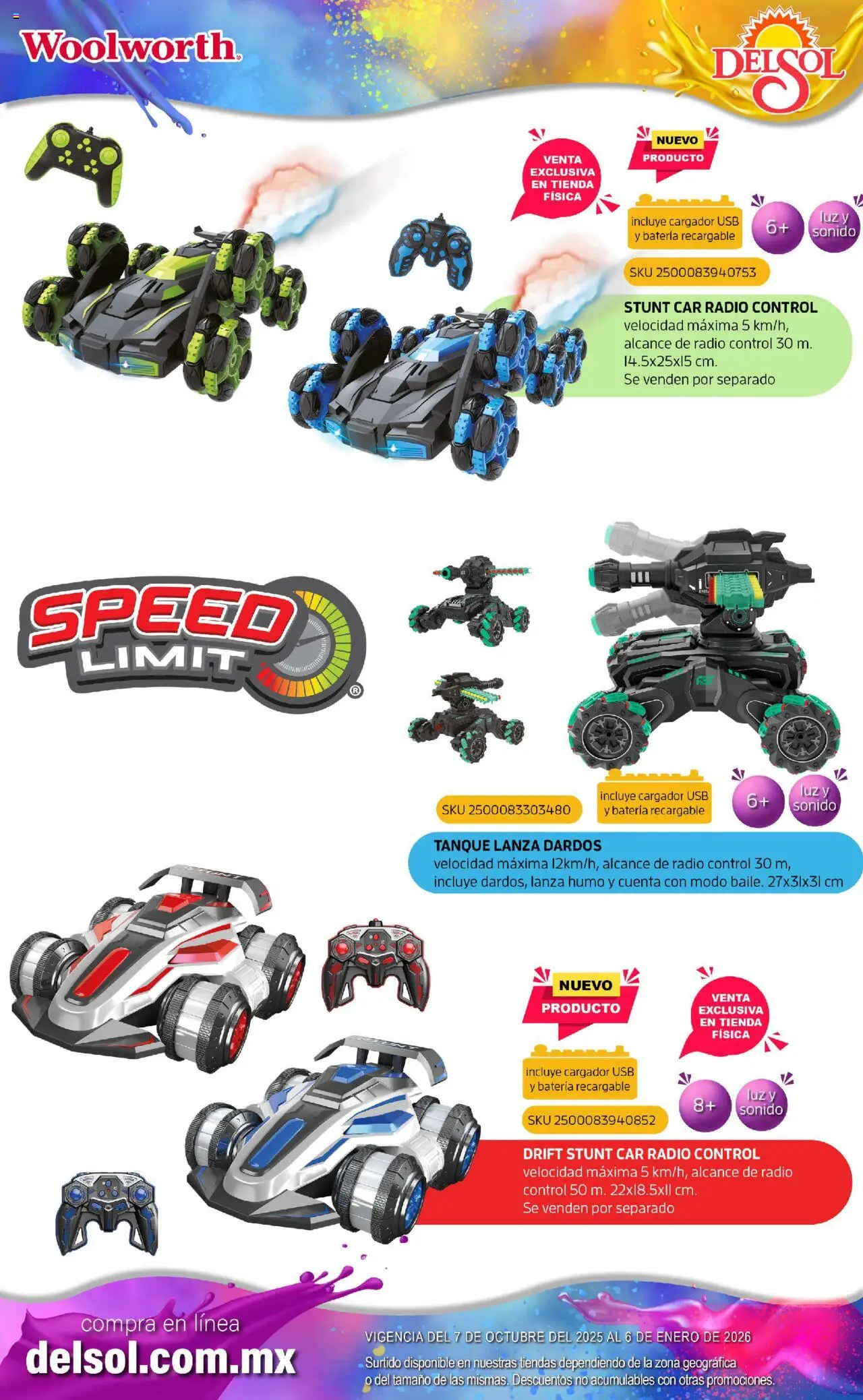 Nuevas ofertas de Del Sol y Woolworth válidas en toda la República Mexicana desde el 07.10.2025. ¡Encuentra las mejores ofertas en Del Sol y Woolworth - Catálogo Castillo Del Juguete! | Página: 179 | Productos: Usb, Radio, Cargador, Batería