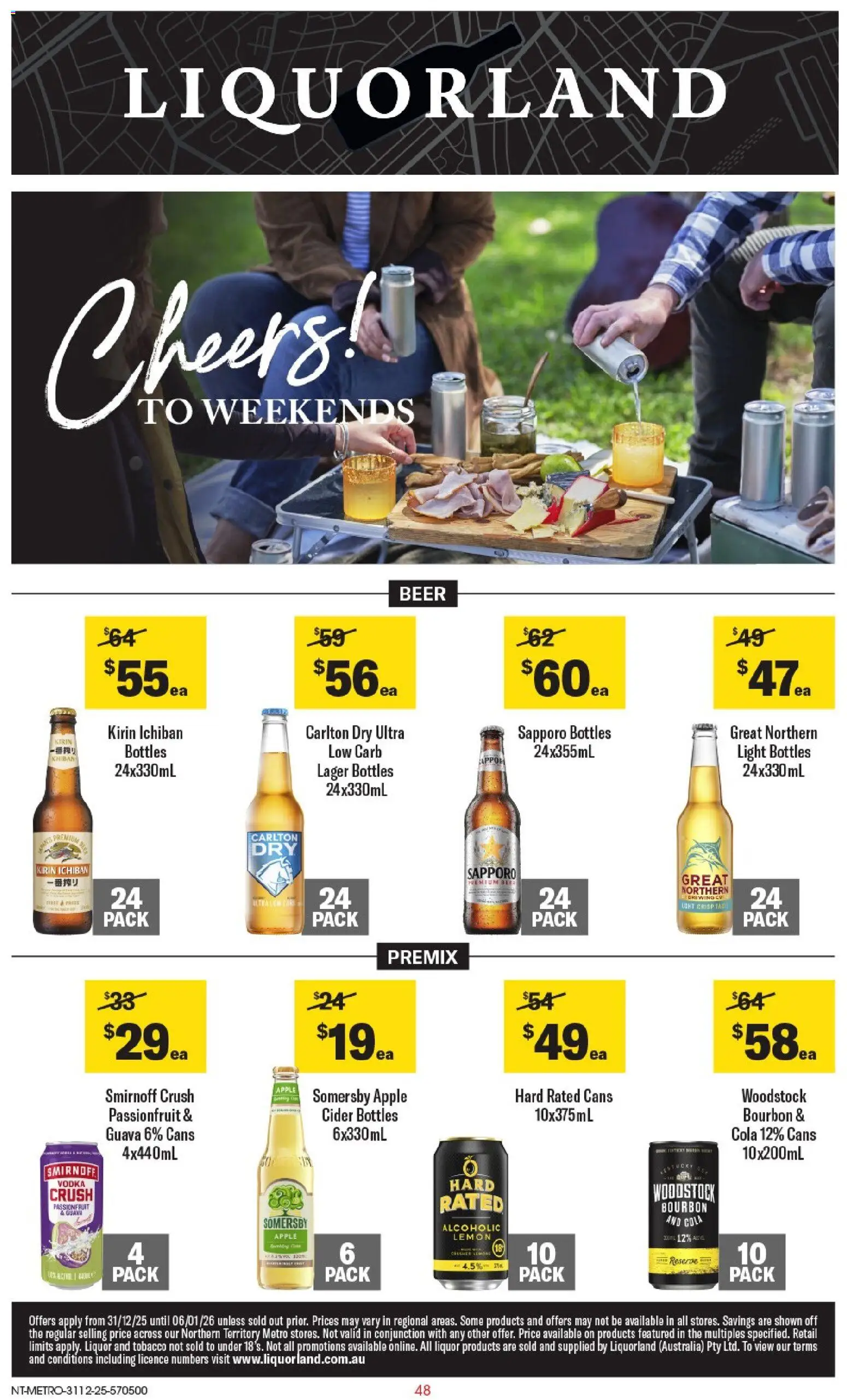 Coles catalogue - valid from 31.12.2025 | Page: 49 | Products: Light, Passionfruit, Vodka, Lemon
