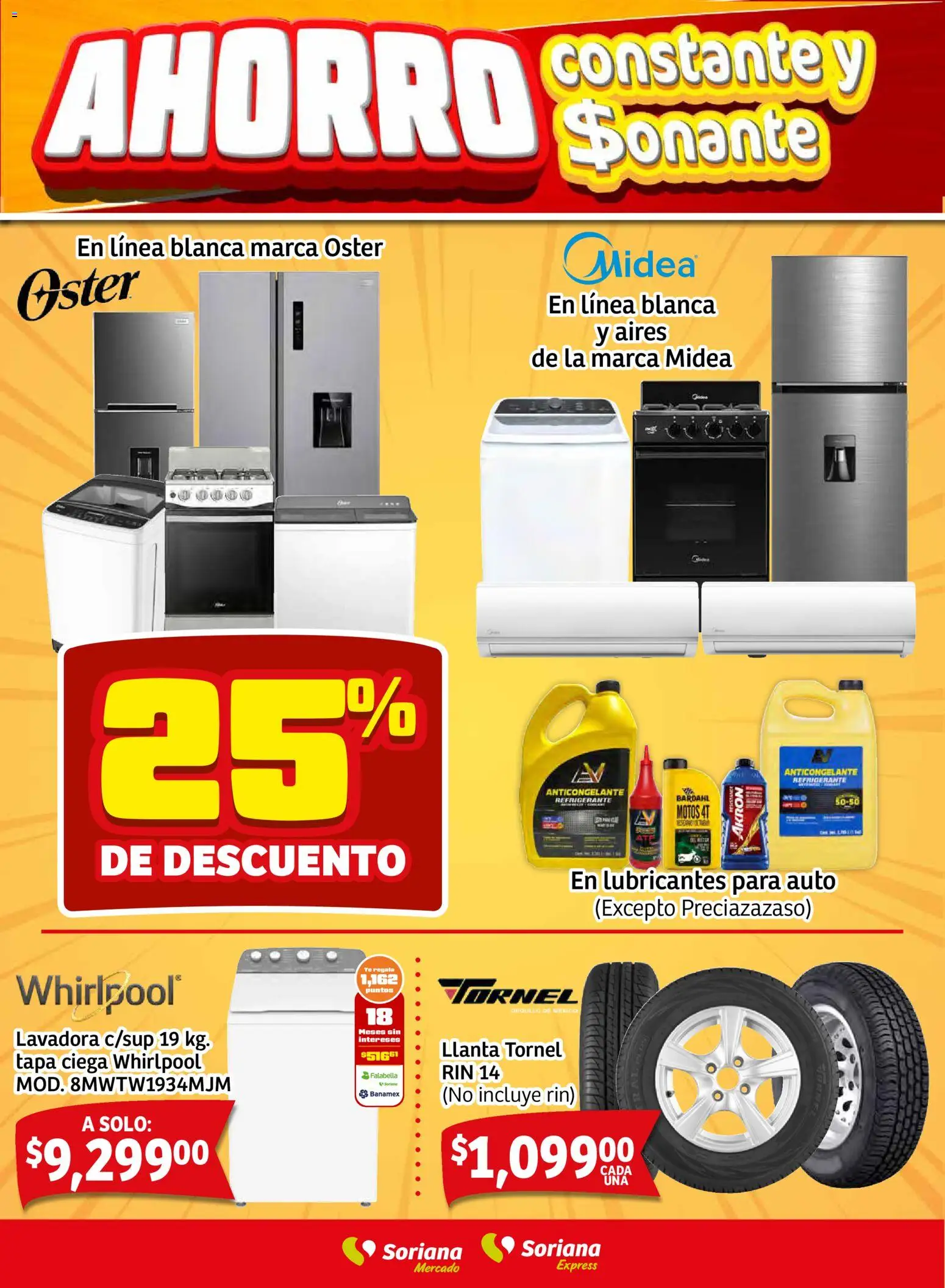 Nuevas ofertas de Soriana válidas en toda la República Mexicana desde el 23.10.2025. ¡Encuentra las mejores ofertas en Soriana - Fin de Semana Mercado: Ags, Nay, Jal, Qro, Col, Mich, Gto, Hgo, Tlax, Mor, Pue, Gro, Oax, Edo. de Mex, CDMX, Zac y SLP! | Página: 8 | Productos: Lavadora, Té