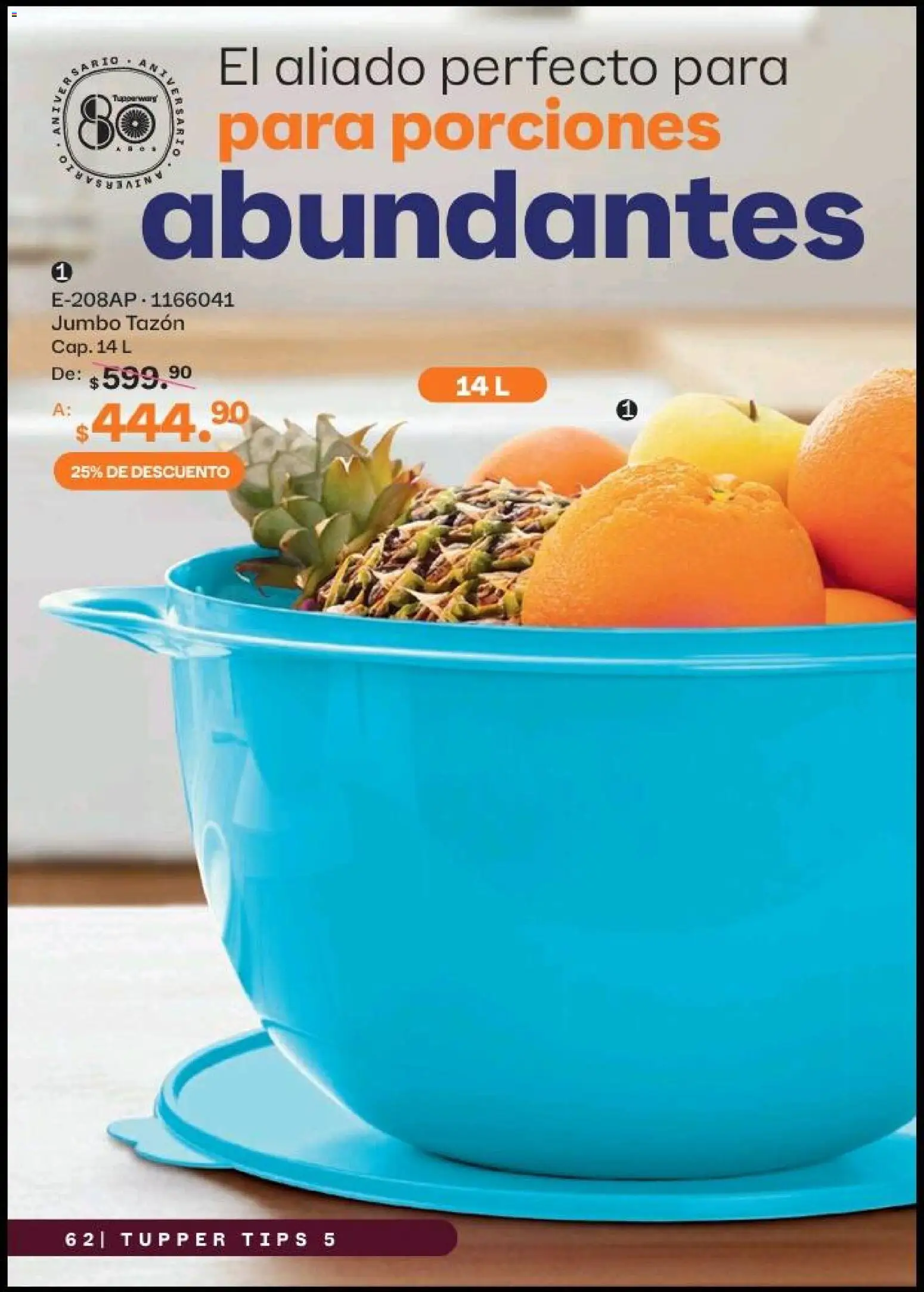 Nuevas ofertas de Tupperware válidas en toda la República Mexicana desde el 20.04.2026. ¡Encuentra las mejores ofertas en Tupperware catálogo! | Página: 62 | Productos: Tupper