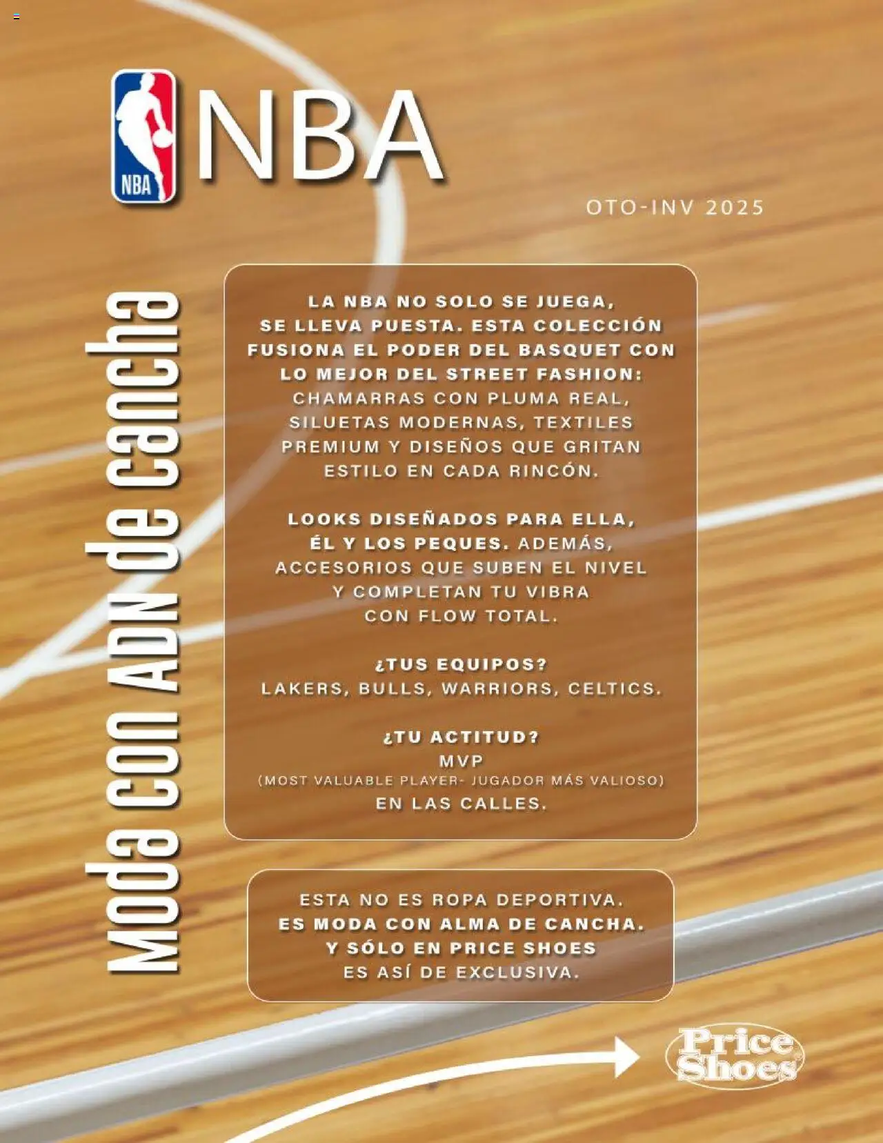 Nuevas ofertas de Price Shoes válidas en toda la República Mexicana desde el 15.10.2025. ¡Encuentra las mejores ofertas en Price Shoes - Catálogo NBA otoño / invierno 2025! | Página: 2 | Productos: Ropa