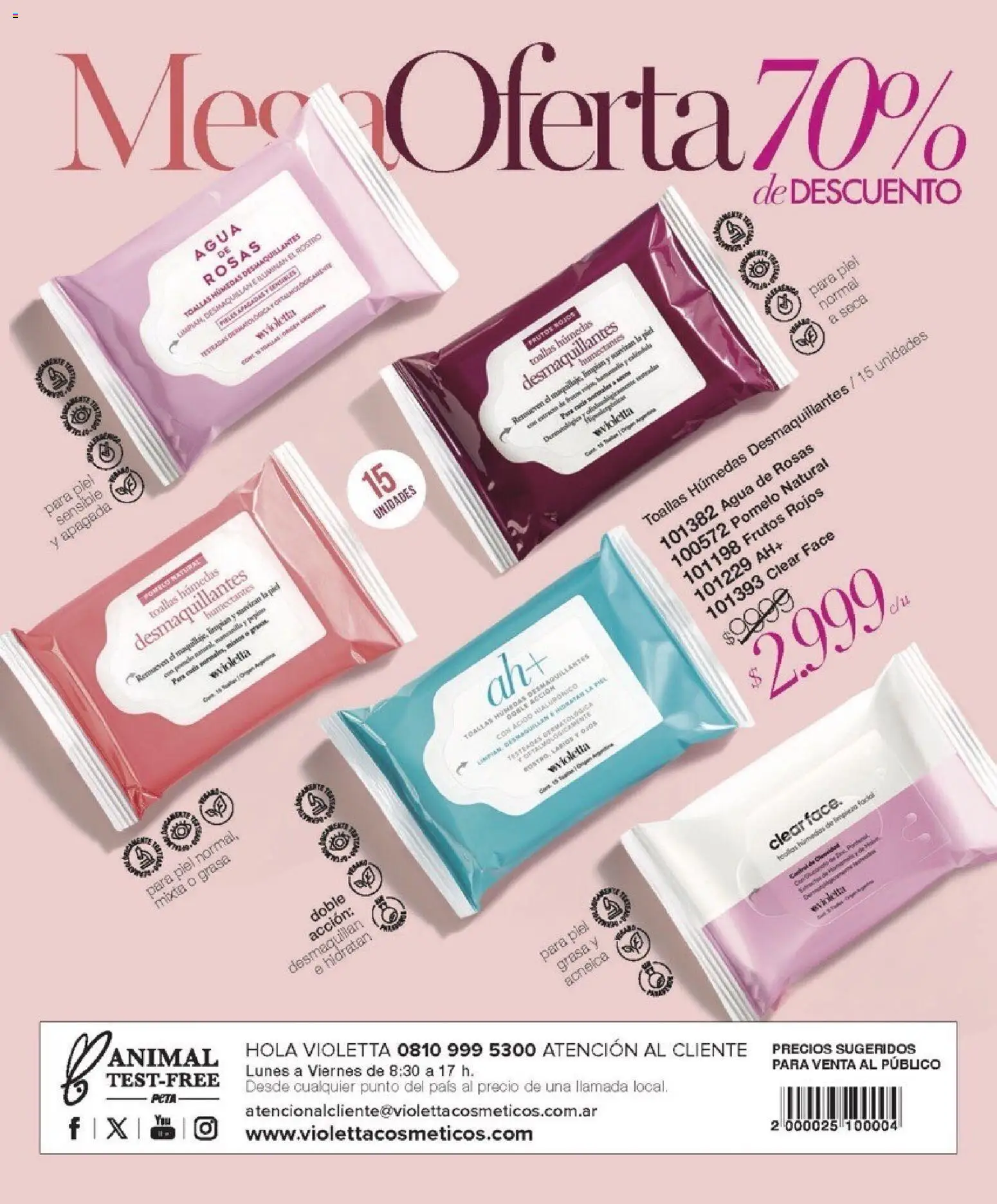 Violetta catálogo │ válido desde el 01.02.2026 | Página: 148 | Productos: Toallas, Agua, Pomelo