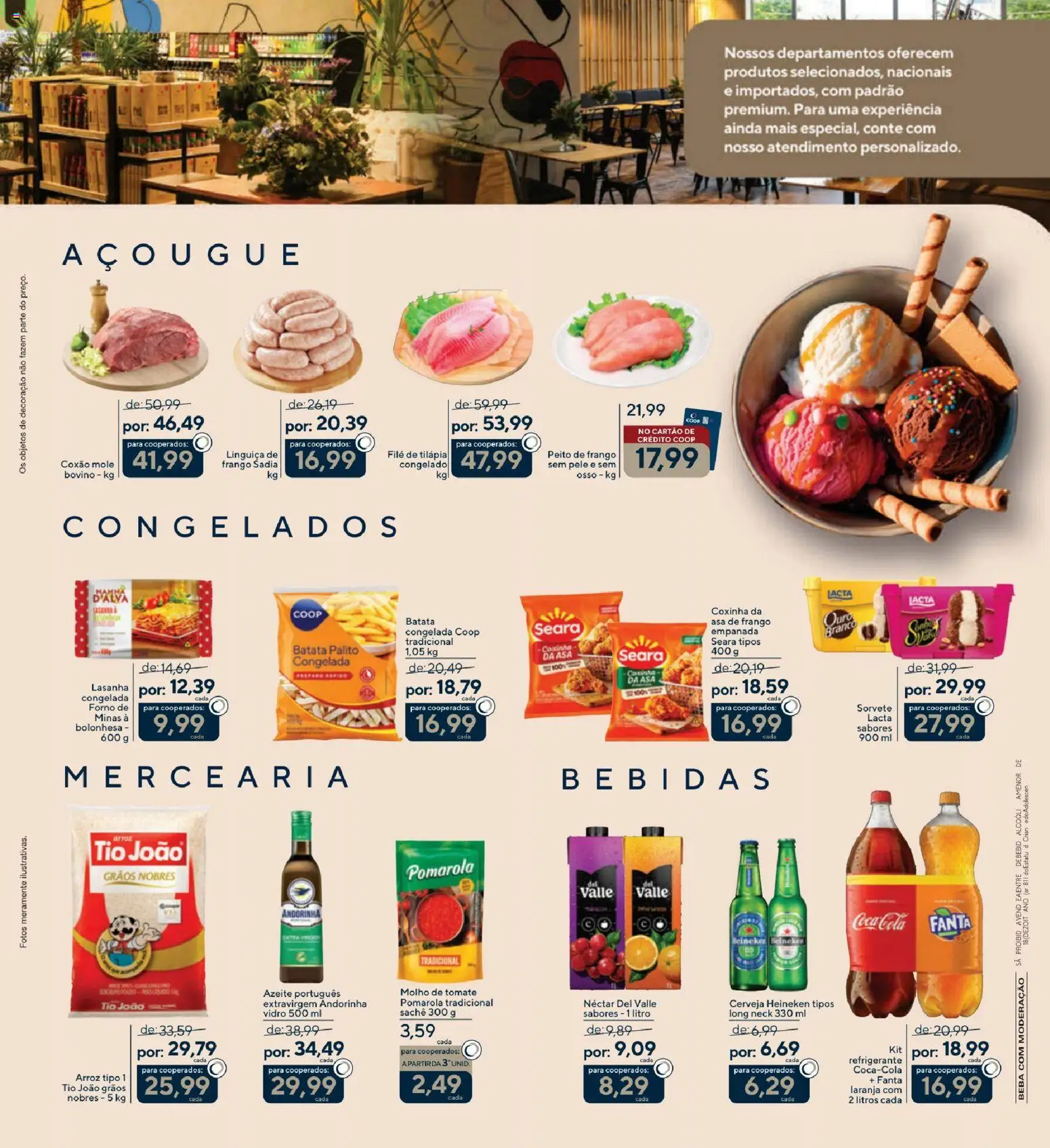 Coop Folheto - válido de 01.12.2025 | Página: 3 | Produtos: Tilápia, Cerveja, Sorvete, Azeite