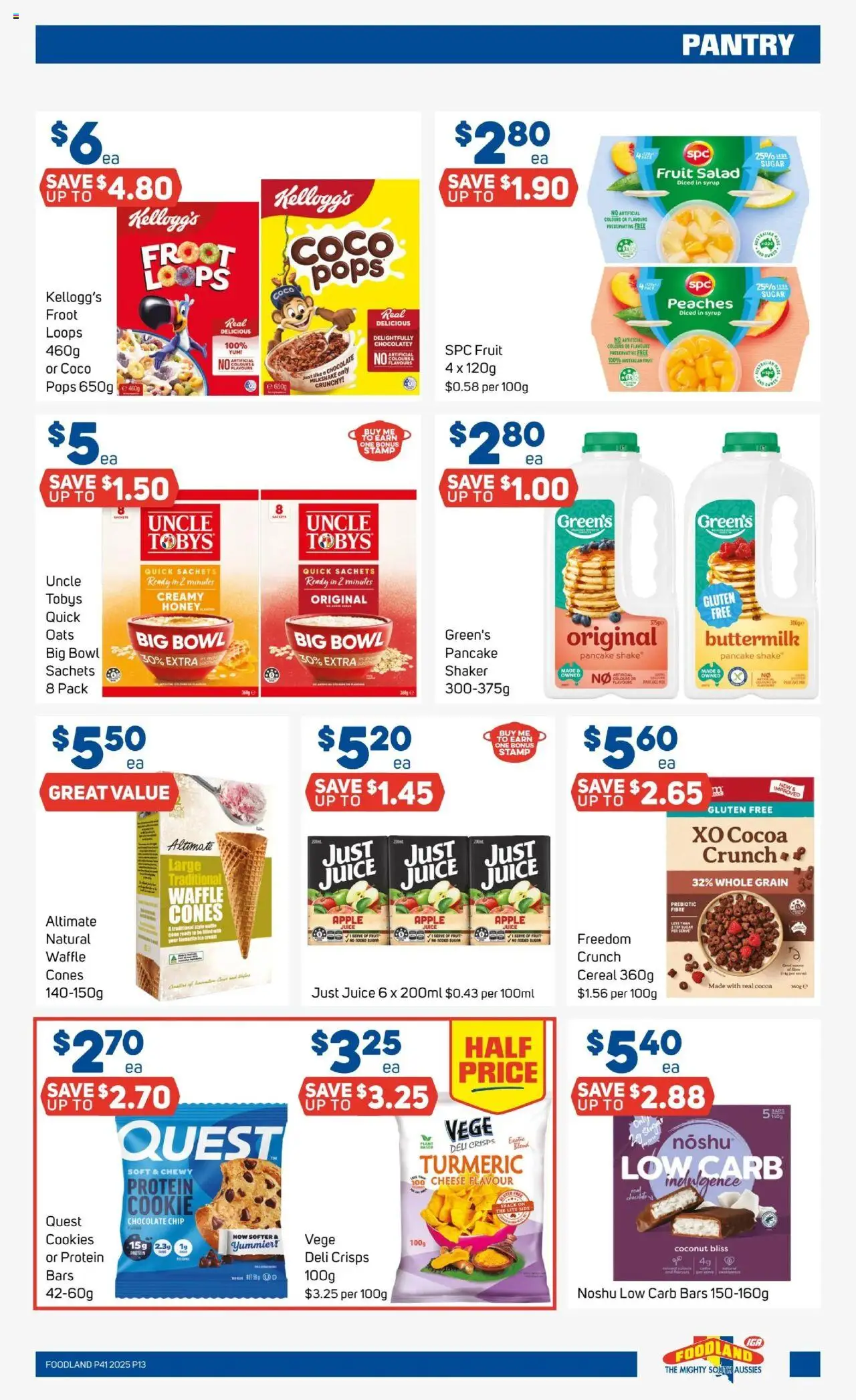 Foodland catalogue - valid from 08.10.2025 | Page: 11 | Products: Chocolate, Juice, Honey, Cream