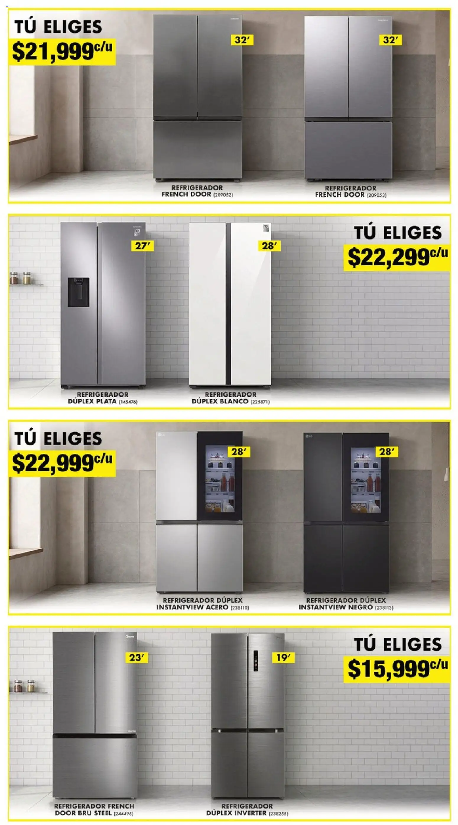 Nuevas ofertas de Home Depot válidas en toda la República Mexicana desde el 16.04.2026. ¡Encuentra las mejores ofertas en Home Depot catálogo! | Página: 6 | Productos: Refrigerador