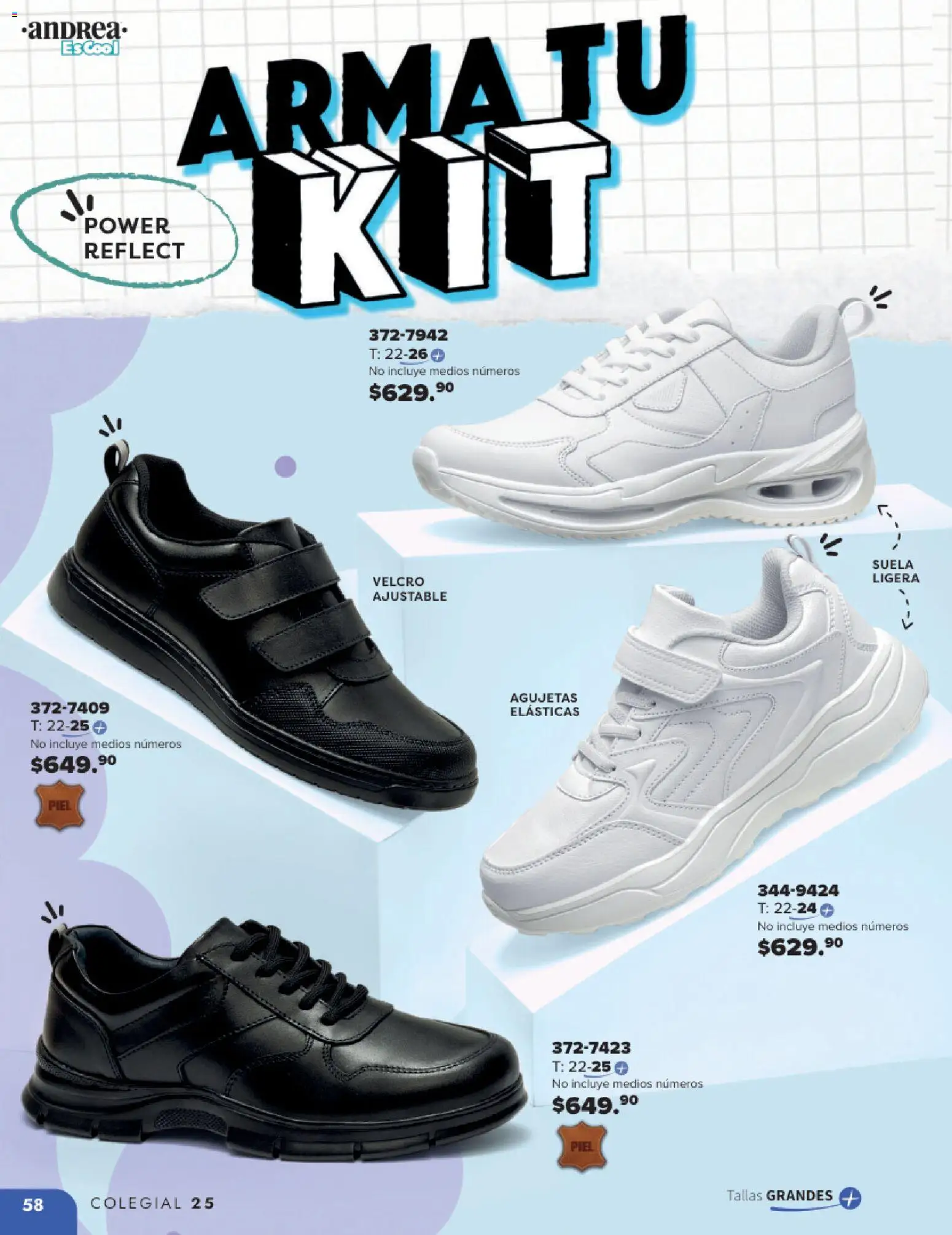 Nuevas ofertas de Andrea válidas en toda la República Mexicana desde el 25.05.2025. ¡Encuentra las mejores ofertas en Andrea catálogo Colegial ! | Página: 58