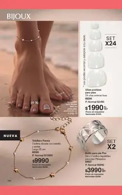 Vista previa Gigot - CAMPAÑA 01 válido desde el 01.01.2026 | Página: 110 | Productos: Anillo, Tobillera, Cadena, Uñas postizas