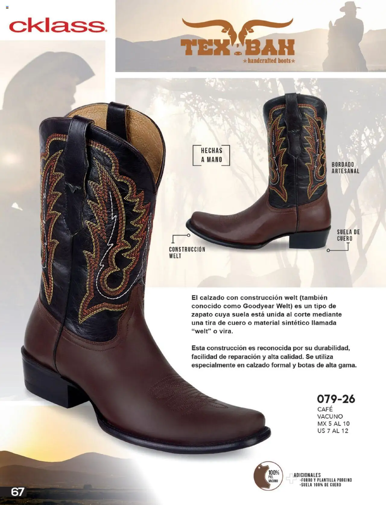Nuevas ofertas de Cklass válidas en toda la República Mexicana desde el 14.07.2025. ¡Encuentra las mejores ofertas en Cklass catálogo Calzado Hombre! | Página: 68 | Productos: Botas, Café