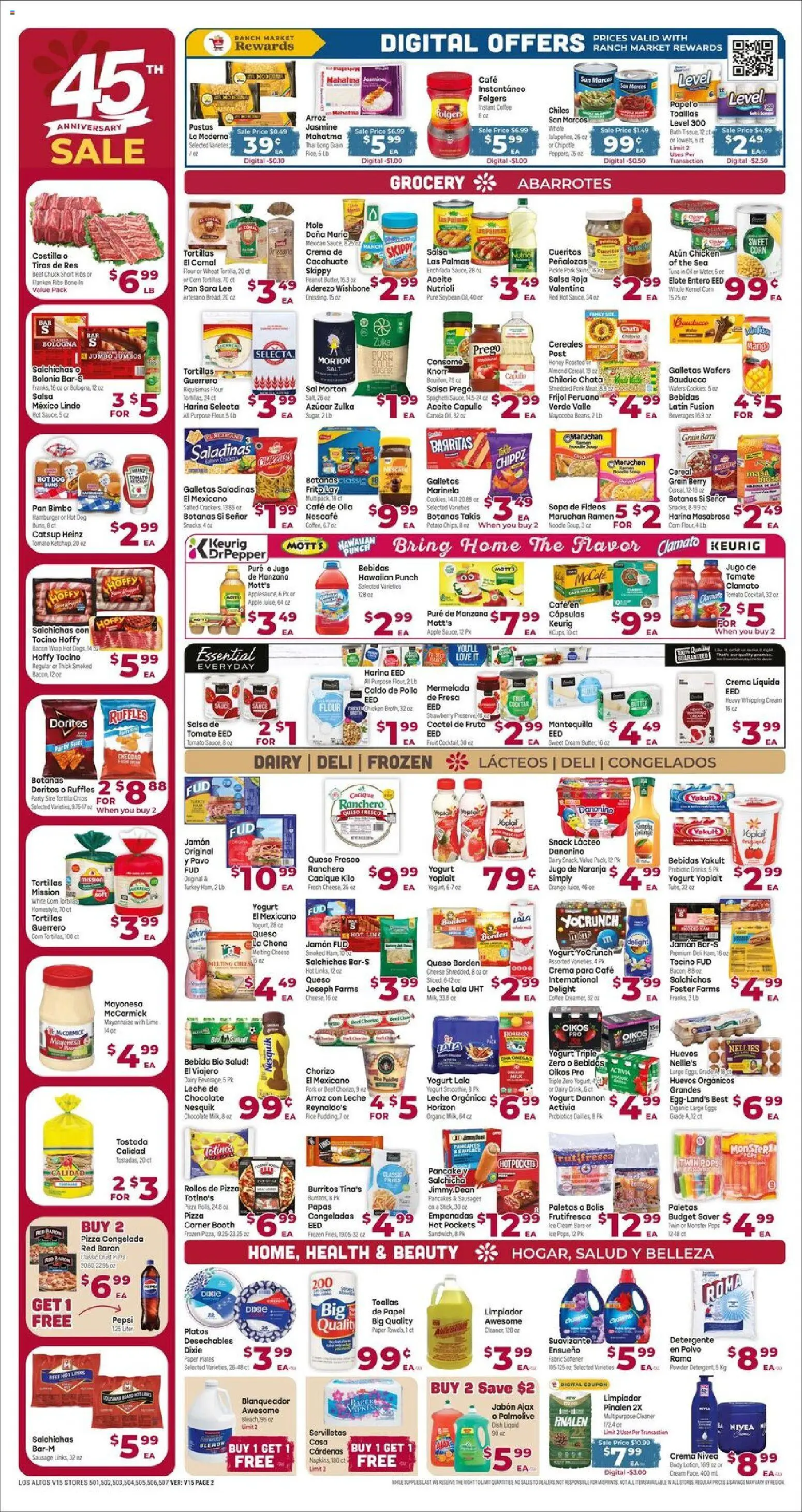 Cardenas Weekly Ad - AZ - valid from 22.04.2026 | Page: 2 | Products: Fusion, Yogurt, Cream, Water