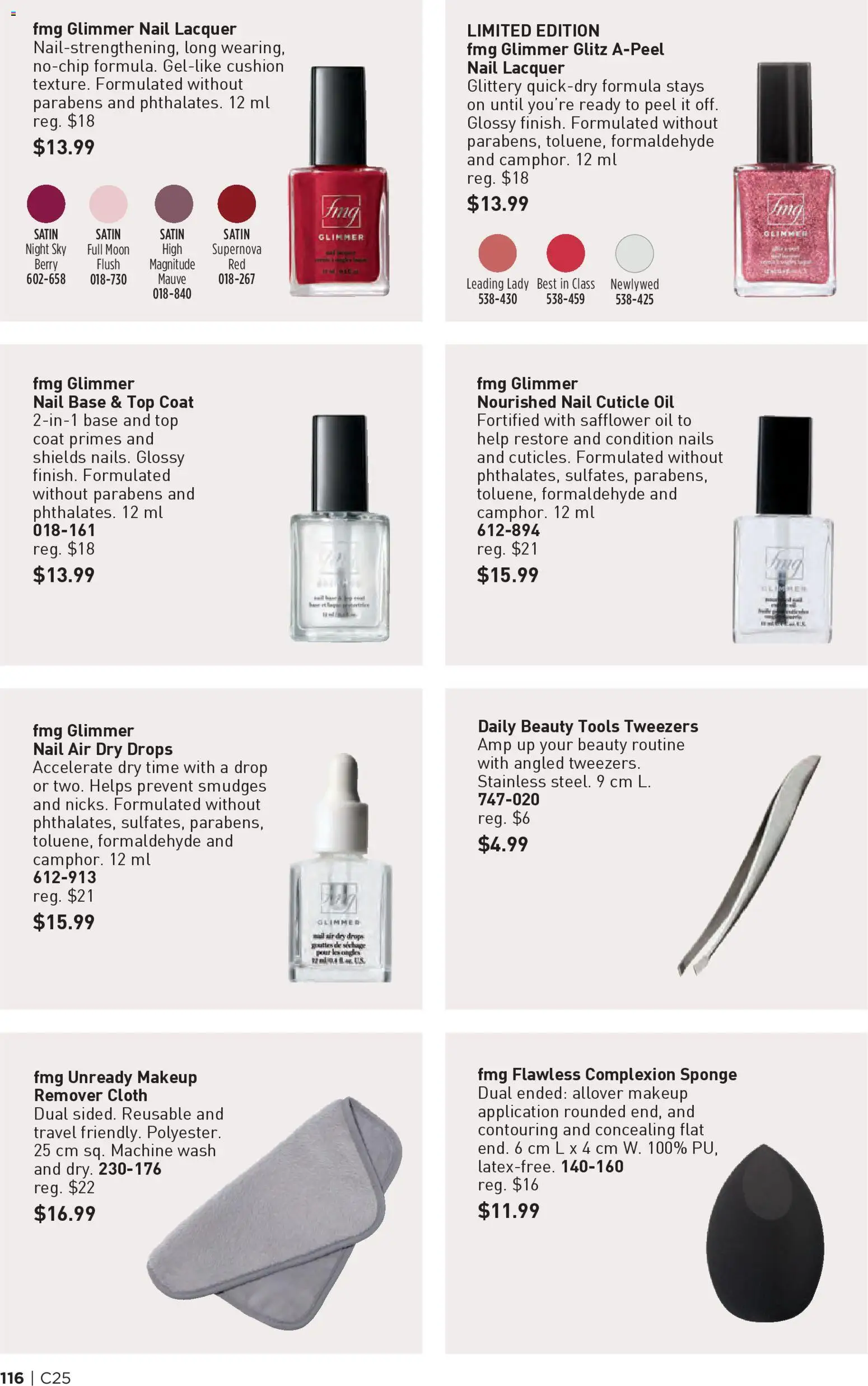 Avon flyer valid from 04.12.2025 | Page: 116 | Products: Nail polish, Makeup remover, Oil, Coat