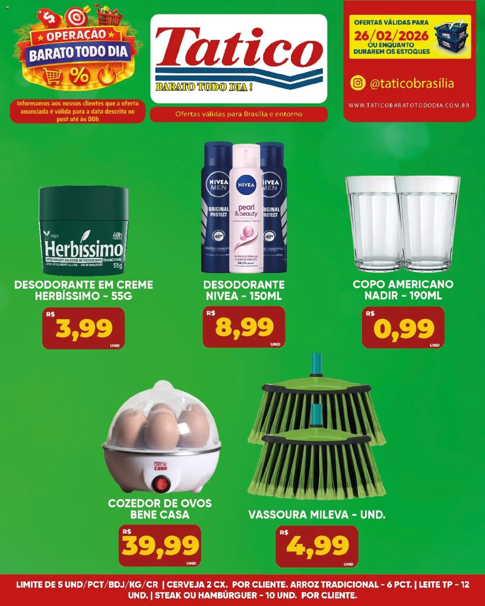 Tatico Folheto - válido de 26.02.2026 | Página: 23 | Produtos: Antiperspirante, Óleo, Cerveja, Arroz