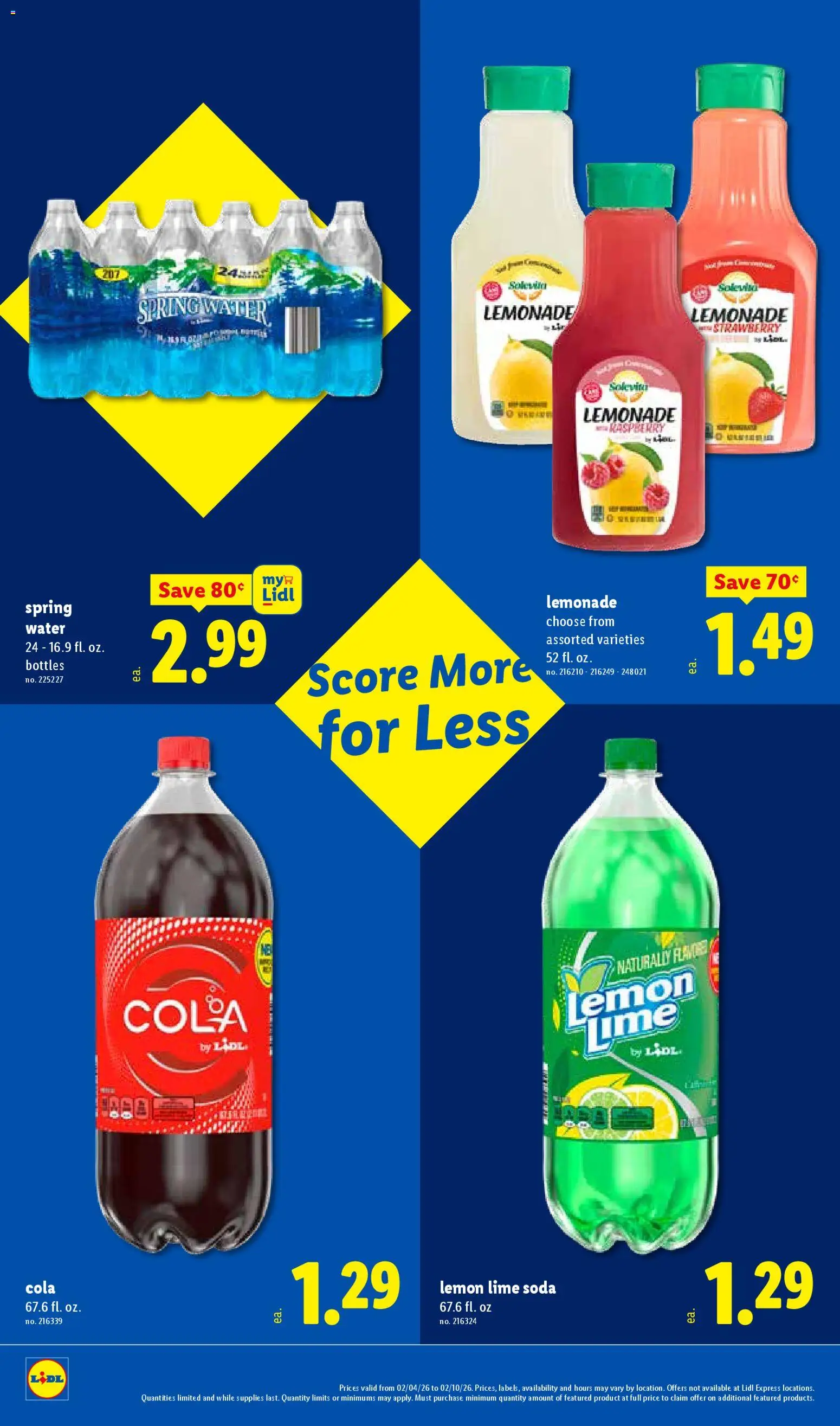 Lidl Weekly Ad - valid from 04.02.2026 | Page: 16 | Products: Water, Lemon, Lime