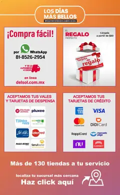 Vista previa de Del Sol y Woolworth catálogo, nuevo folleto de la tienda, válido en México a partir del 05.02.2026 | Página: 34