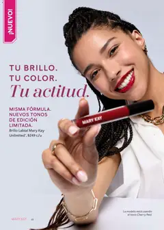 Vista previa de Brillo Labial Mary Kay Unlimited, MISMA FÓRMULA. NUEVOS TONOS DE EDICIÓN LIMITADA., nuevo folleto de la tienda, válido en México a partir del 01.03.2026 | Página: 12