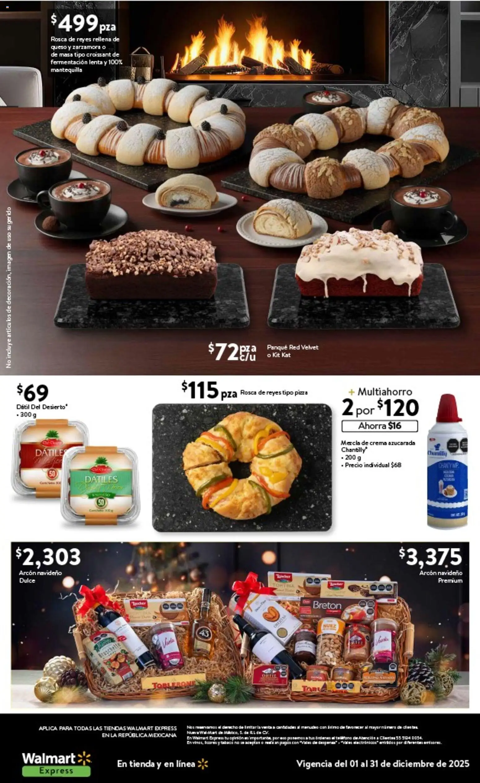 Nuevas ofertas de Walmart Express válidas en toda la República Mexicana desde el 01.12.2025. ¡Encuentra las mejores ofertas en Walmart Express folleto El lujo de compartir! | Página: 15 | Productos: Crema, Mantequilla, Pizza, Nuez
